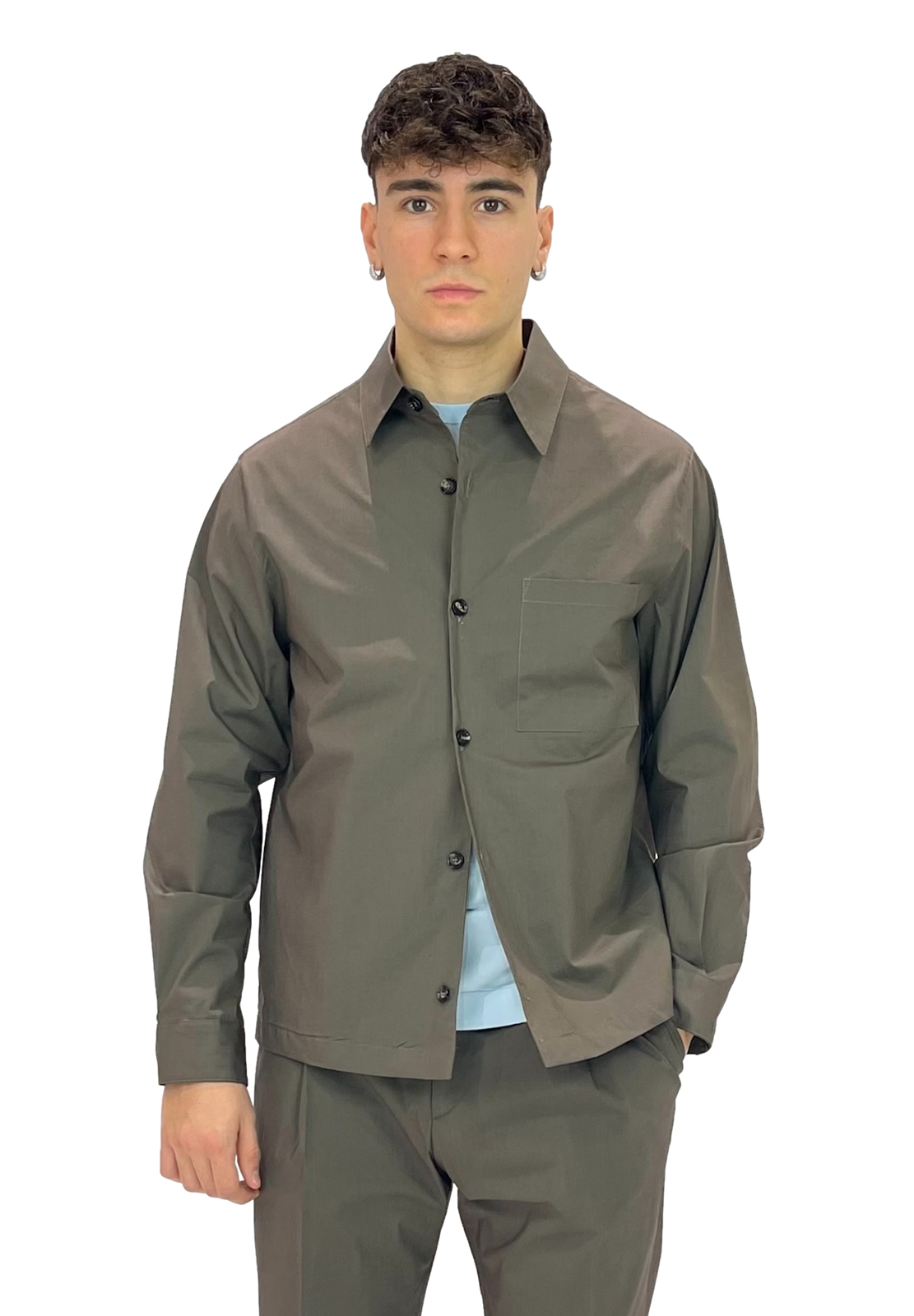 BE ABLE OVERSHIRT LEROY IN STRETCH POPELINE