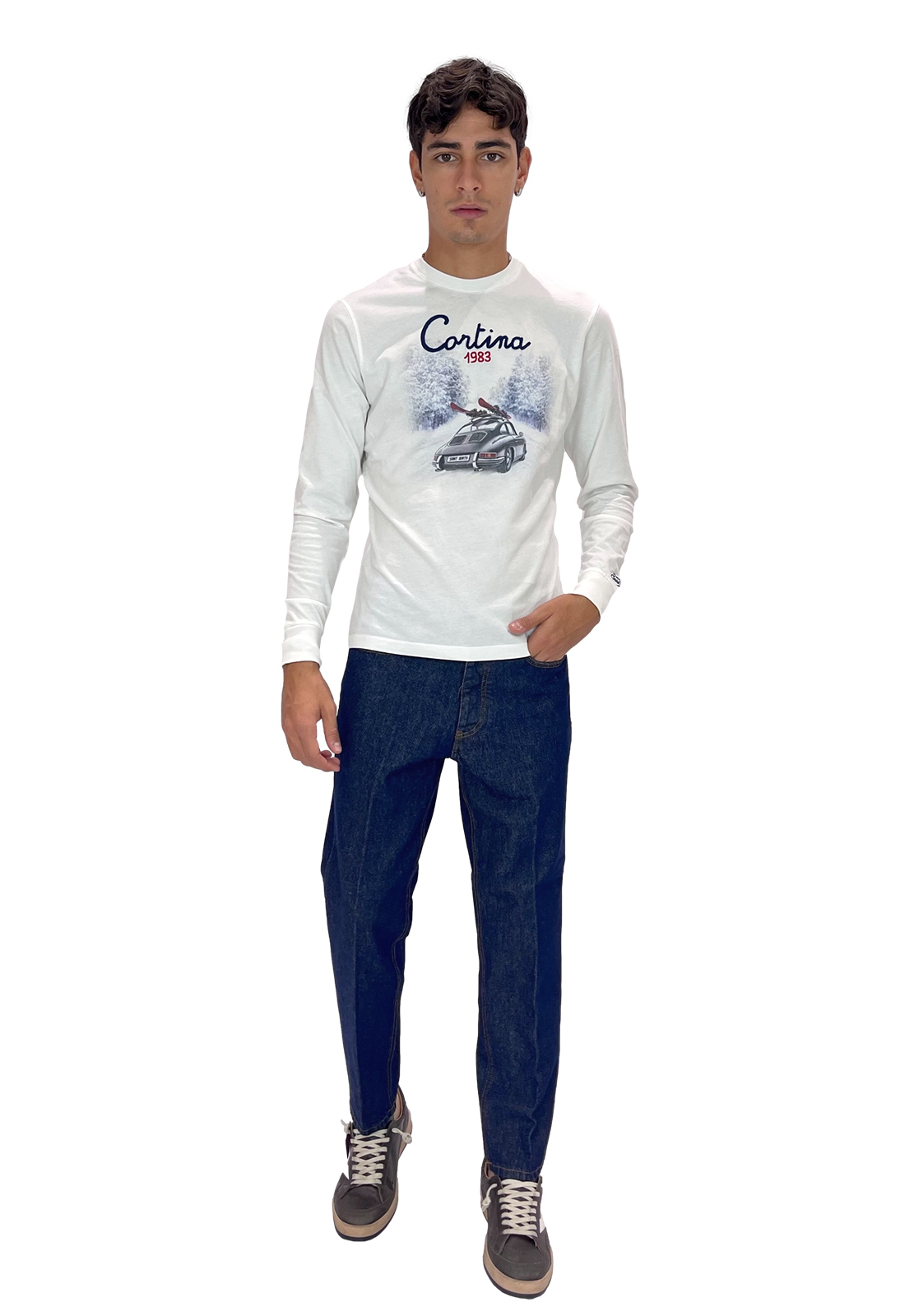 SAINT BARTH T-SHIRT MANICA LUNGA CORTINA ROAD
