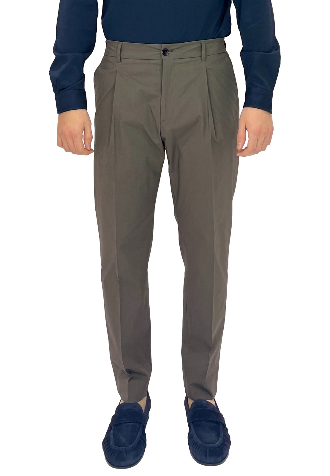 BE ABLE PANTALONI NEW RICCARDO UNA PENCE IN STRETCH POPELINE