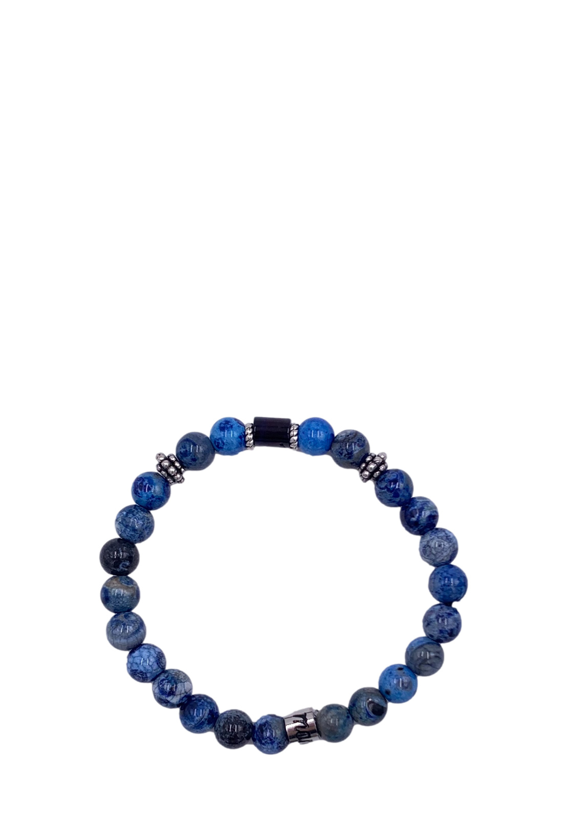 MANCINO BRACCIALE ELASTICO CON PIETRE NATURALI 8MM