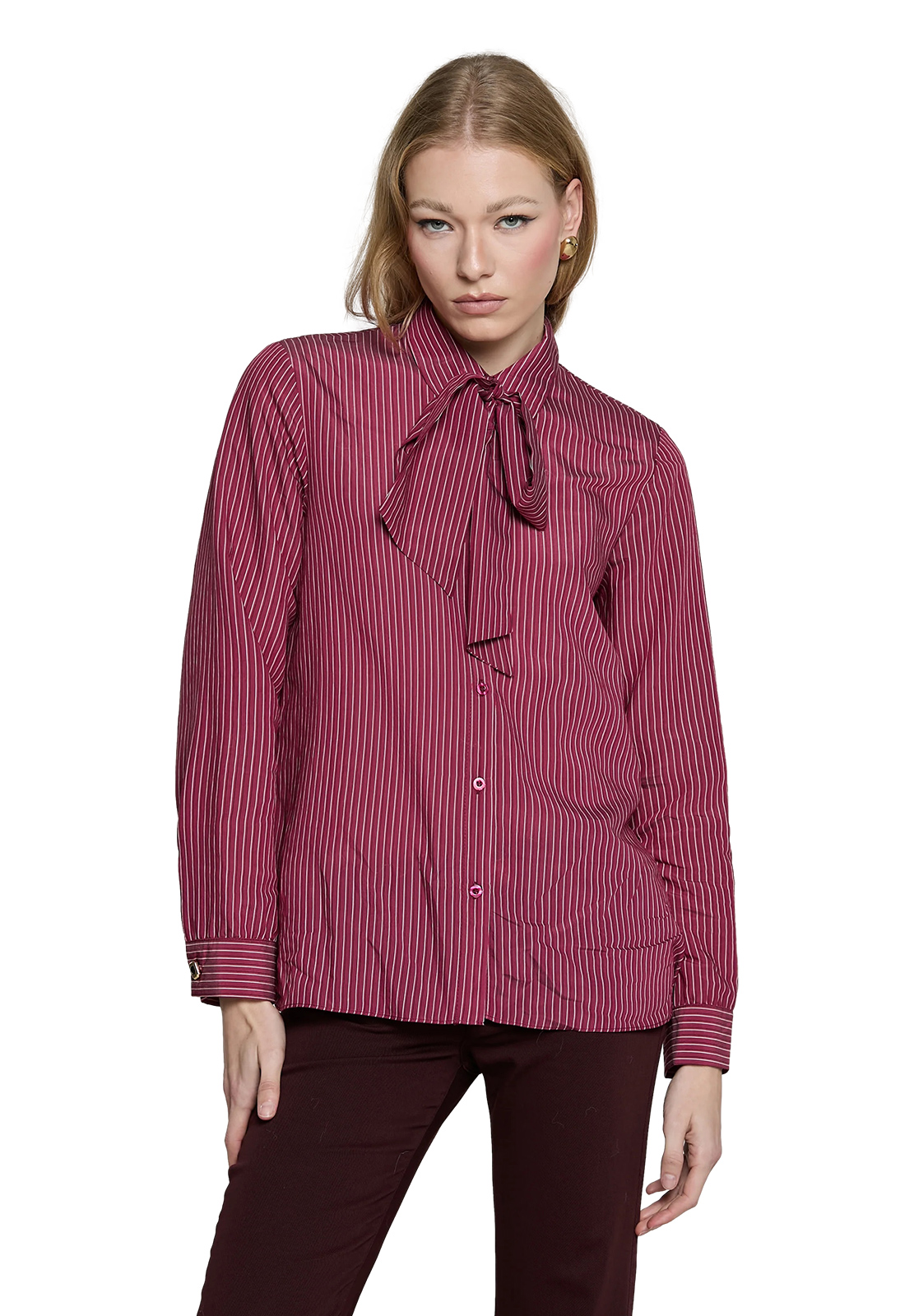 RELISH CAMICIA BLOWELL A RIGHE CON FUSCIACCA