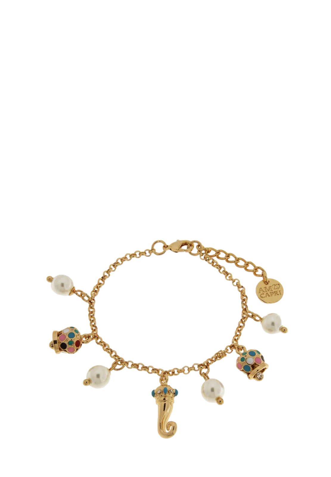 AMO CAPRI BRACCIALE CORNO E CAMPANELLE