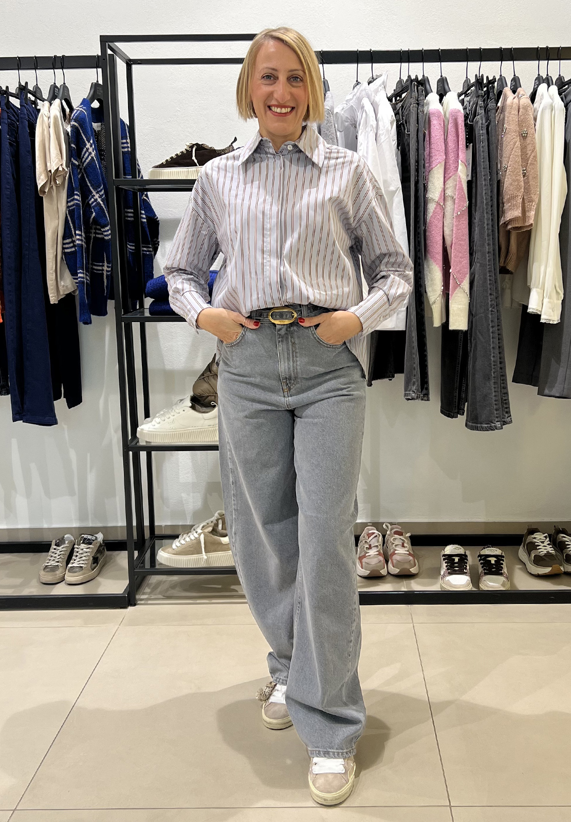 HAVEONE CAMICIA CON RIGHE