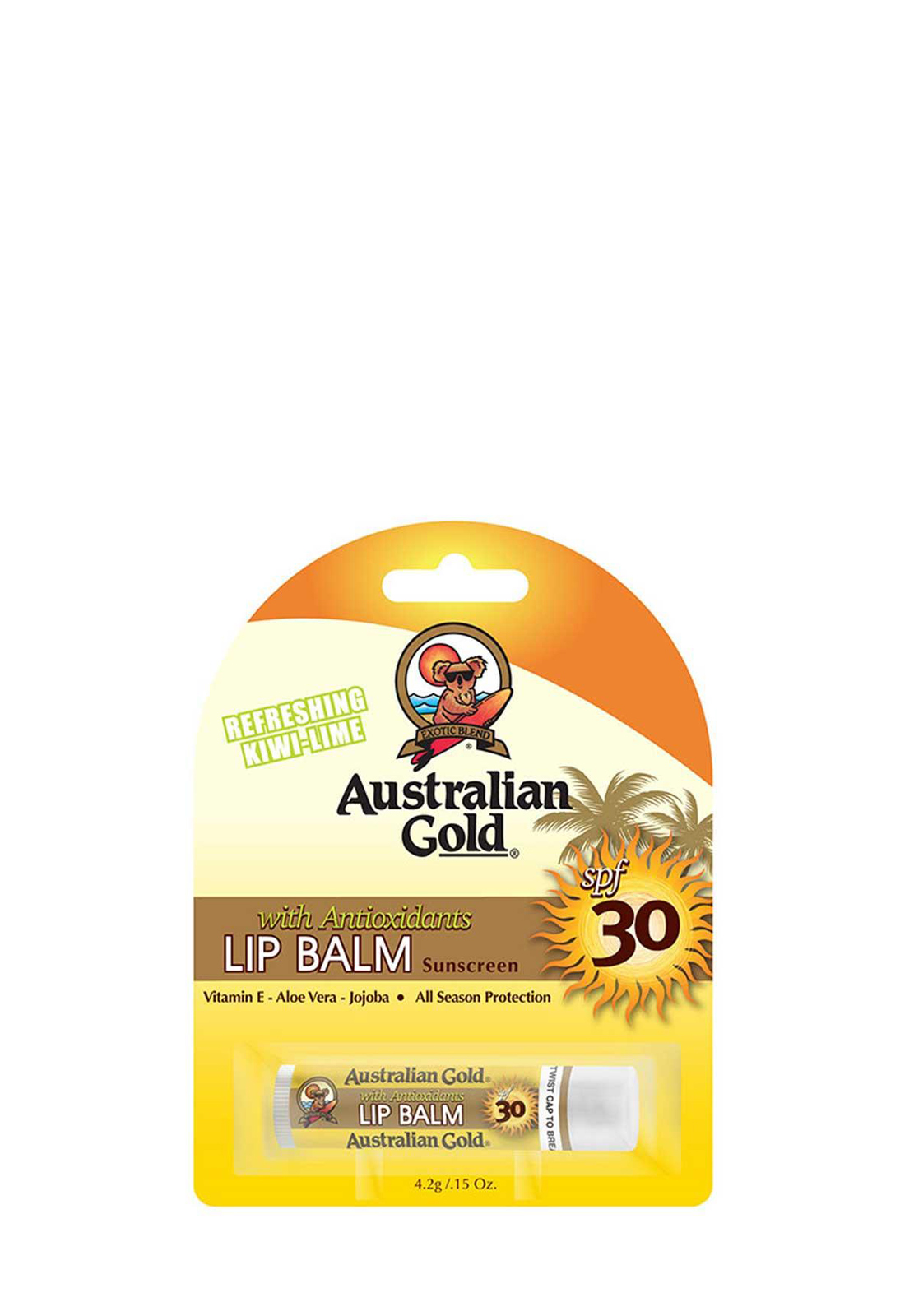 AUSTRALIAN GOLD LIP BALM BLISTER SPF30 4,2GR