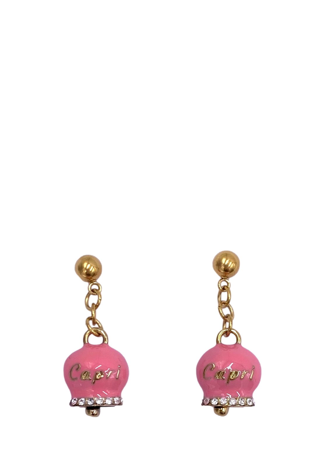 AMO CAPRI PENDENTI CON CAMPANELLA STRASS CAPRI