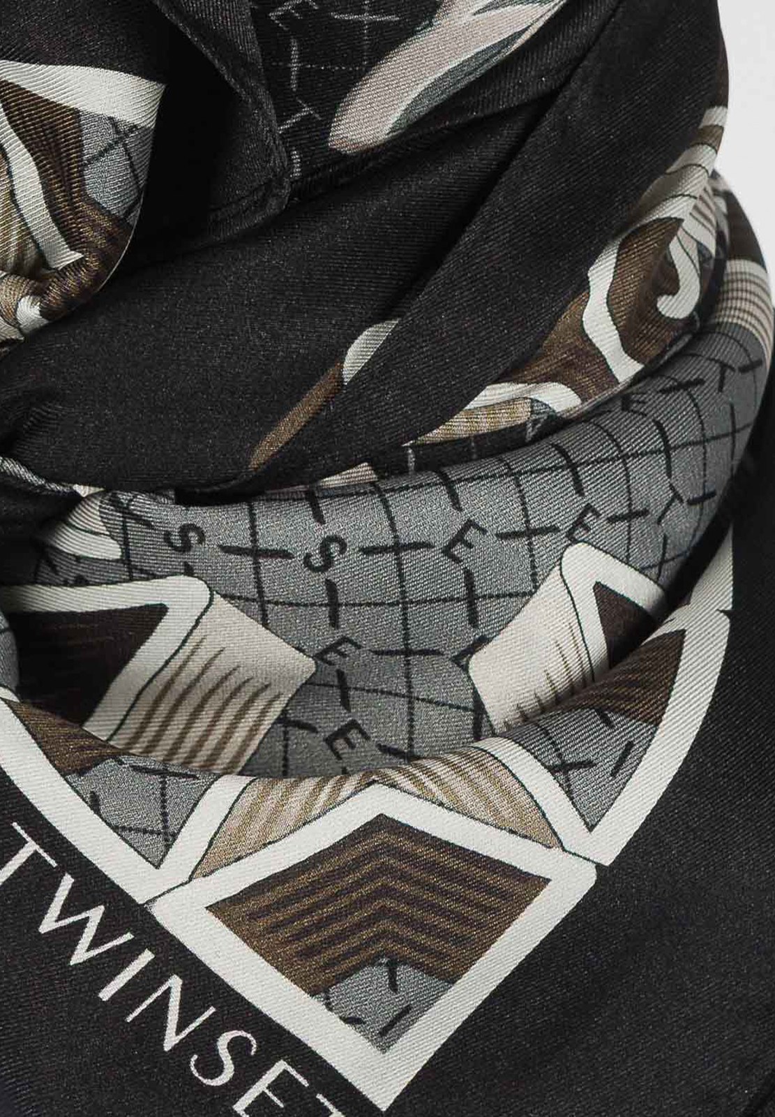 TWINSET FOULARD IN TESSUTO STAMPATO