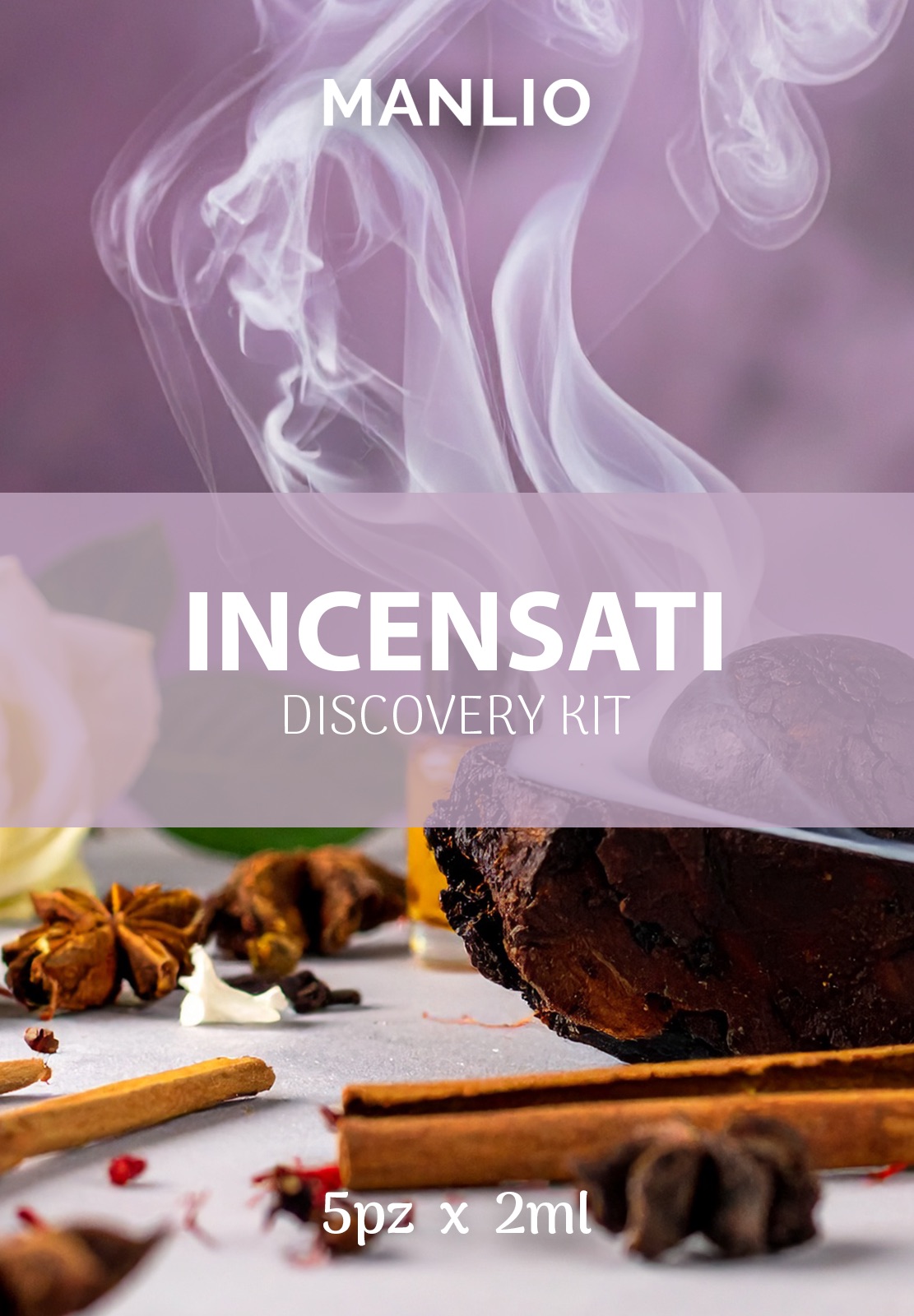 MANLIO DISCOVERY KIT INCENSATI - 5 FIALE