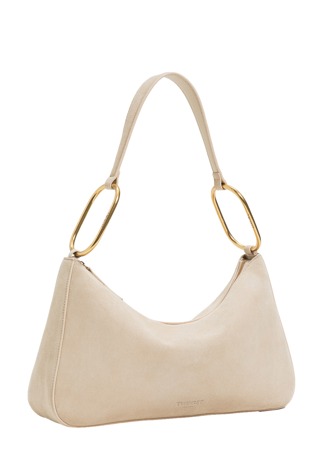 TWINSET BORSA LILIANE MEDIA IN SUEDE CON ANELLI