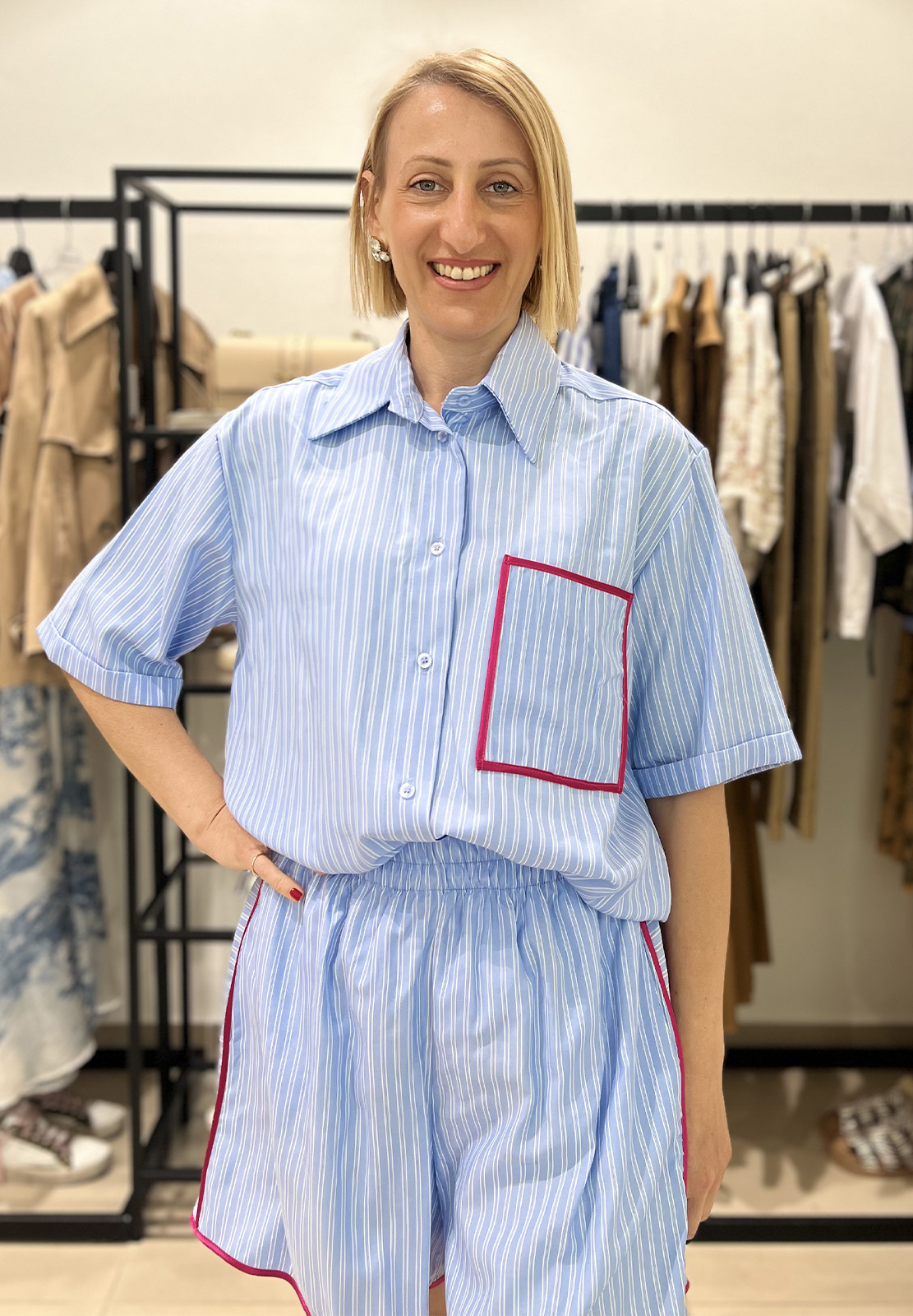 TENSIONE IN CAMICIA CON TASCHINO