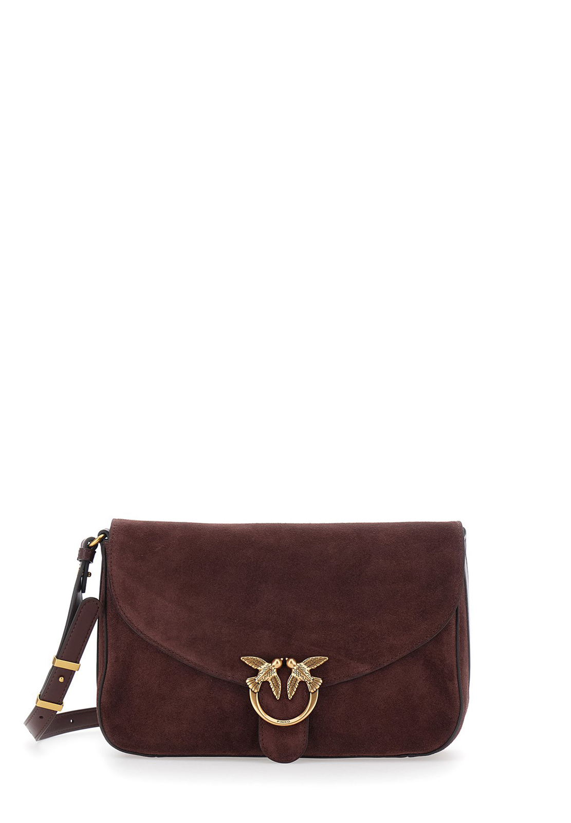 PINKO LOVE SATCHEL CLASSIC SUEDE