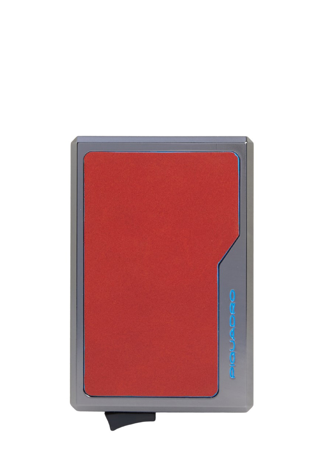 PIQUADRO PORTA CARTE MAGSAFE IN ALLUMINIO E PELLE