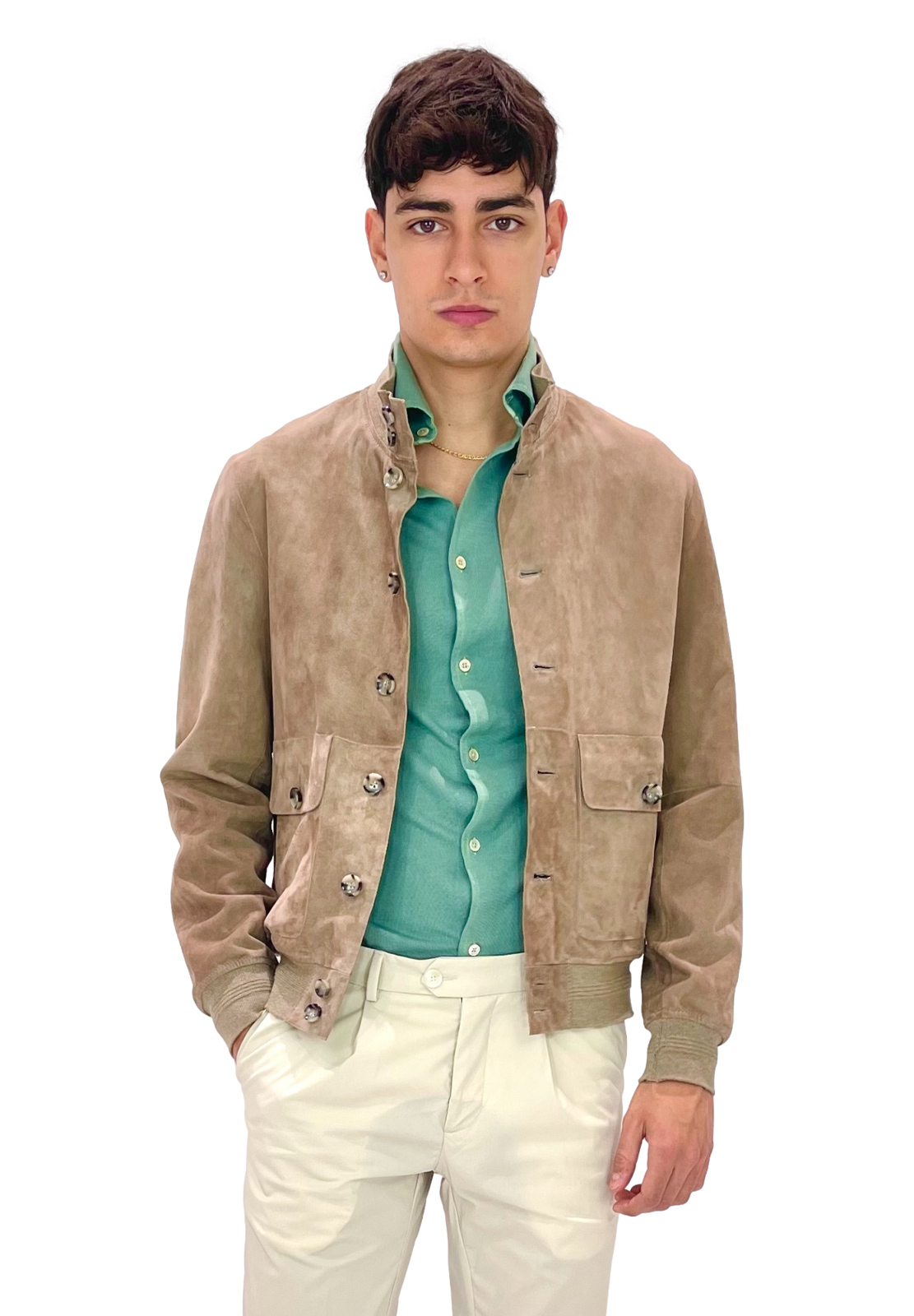 THE JACK LEATHERS GIUBBINO RIVERSIDE SEAMLESS IN SUEDE