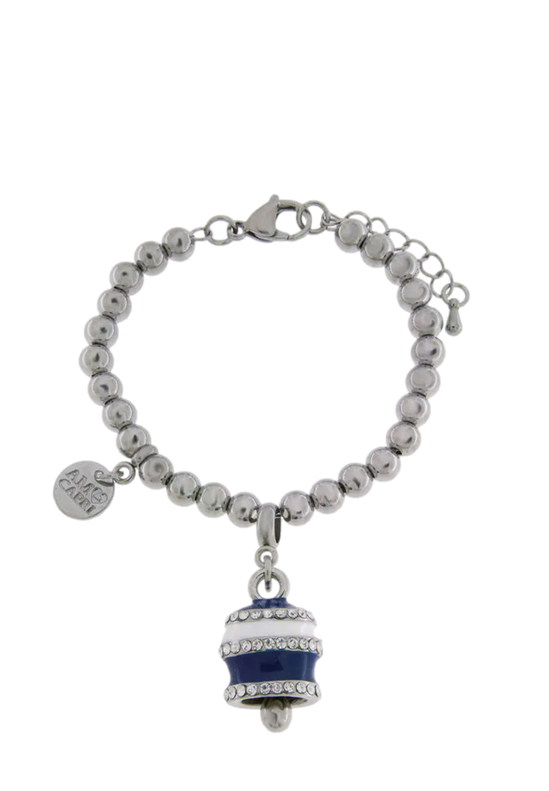 AMO CAPRI BRACCIALE CAMPANELLA STRISCE BLU