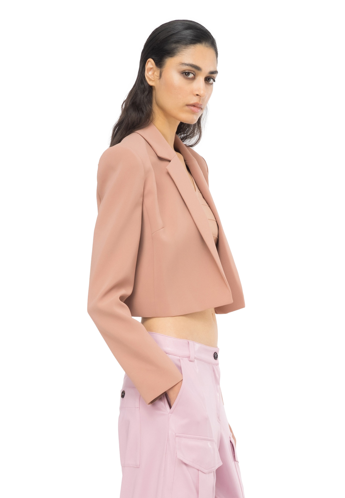 PINKO GIACCA SPENCER IN CREPE STRETCH