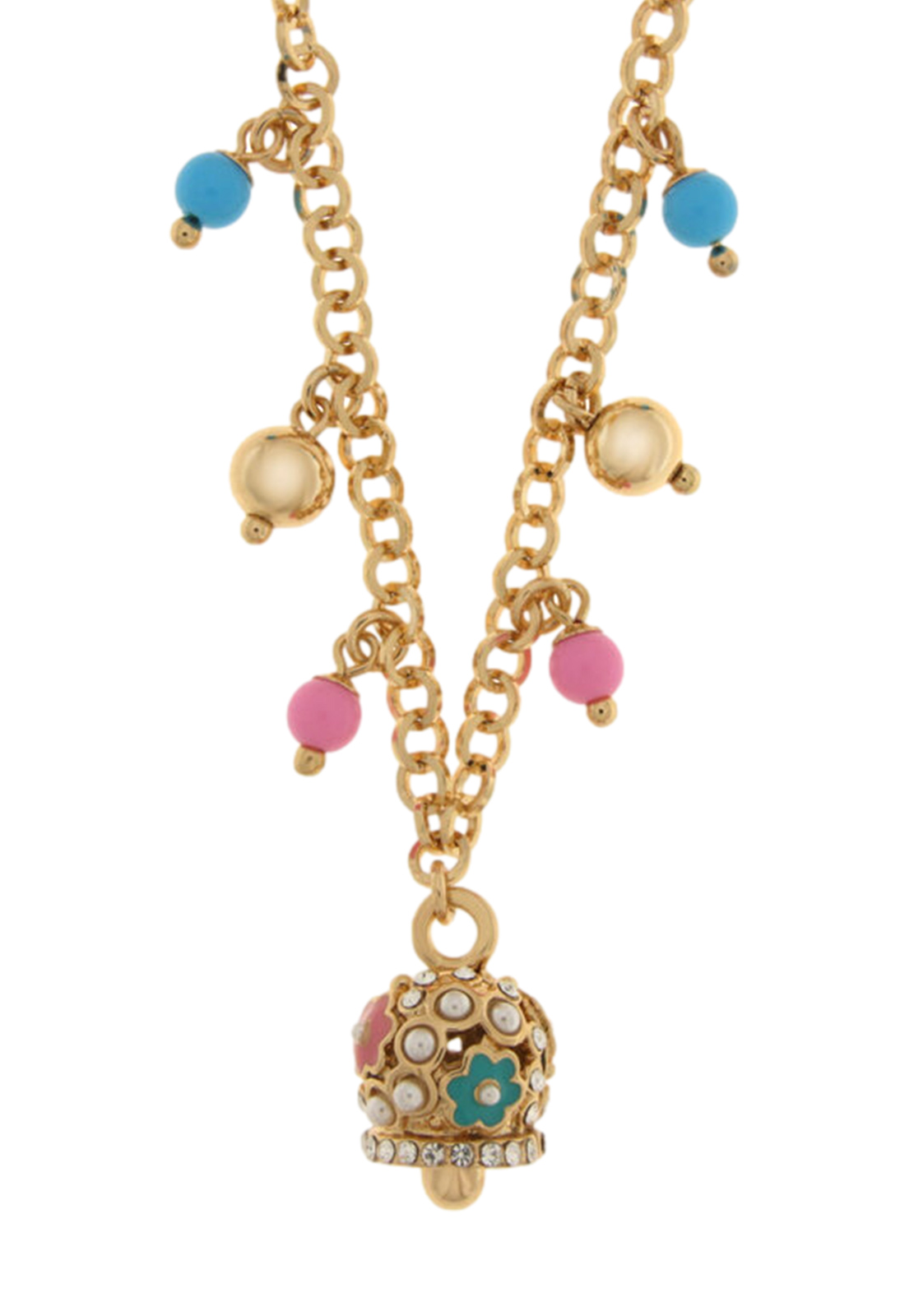 AMO CAPRI COLLANA SFERE E CAMPANA FIORI