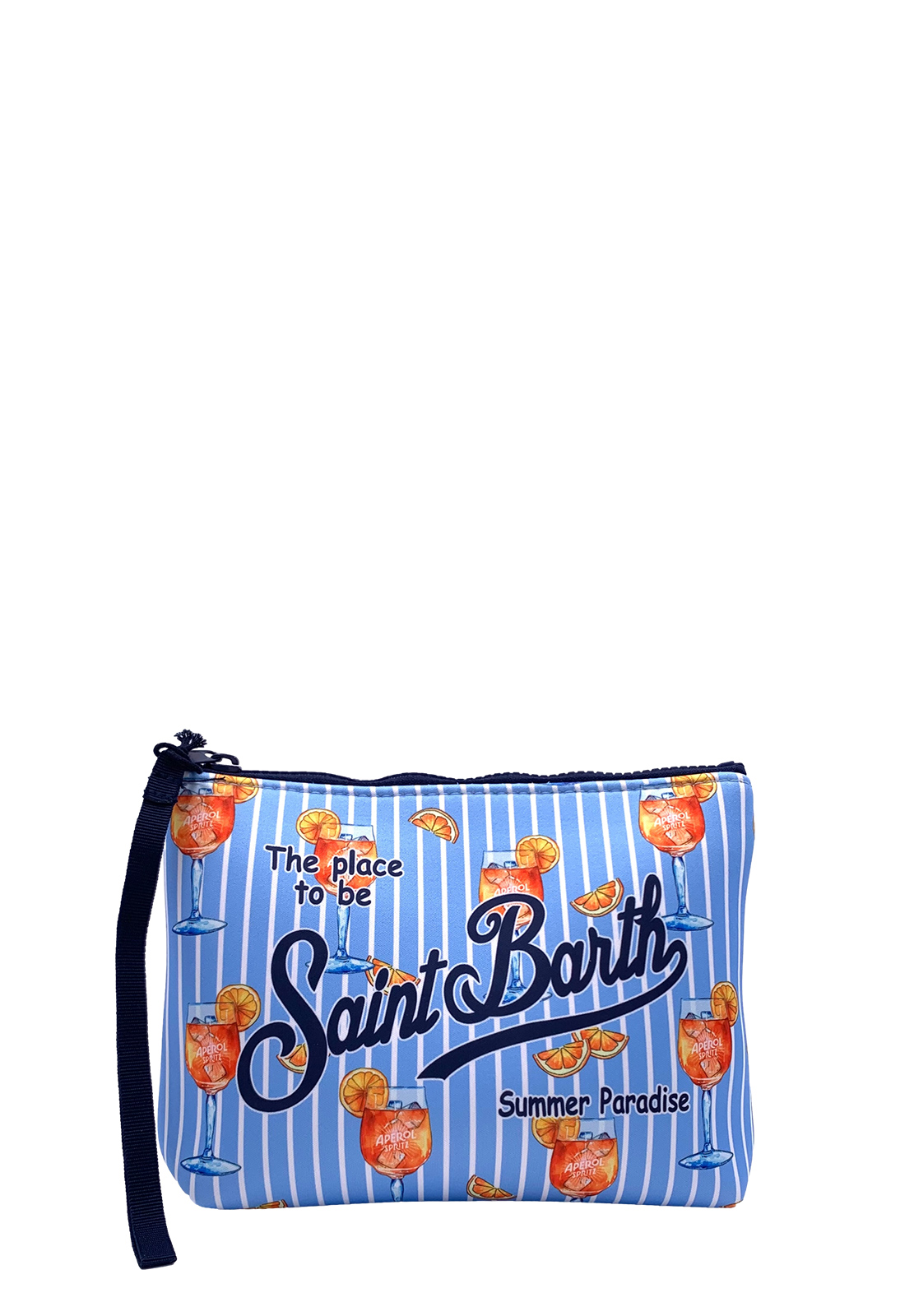 SAINT BARTH POCHETTE ALINE A RIGHE HAPPY COCKTAIL