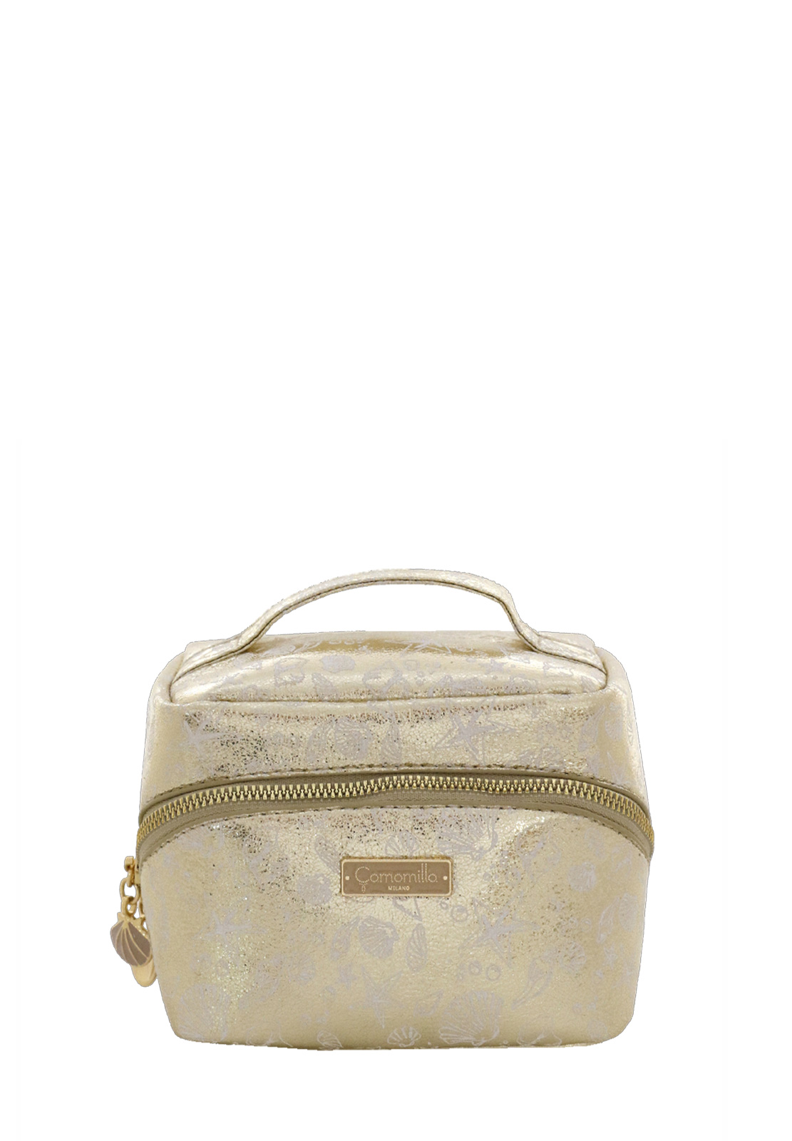 CAMOMILLA BEAUTY BAG S SHELL SHINE ORO
