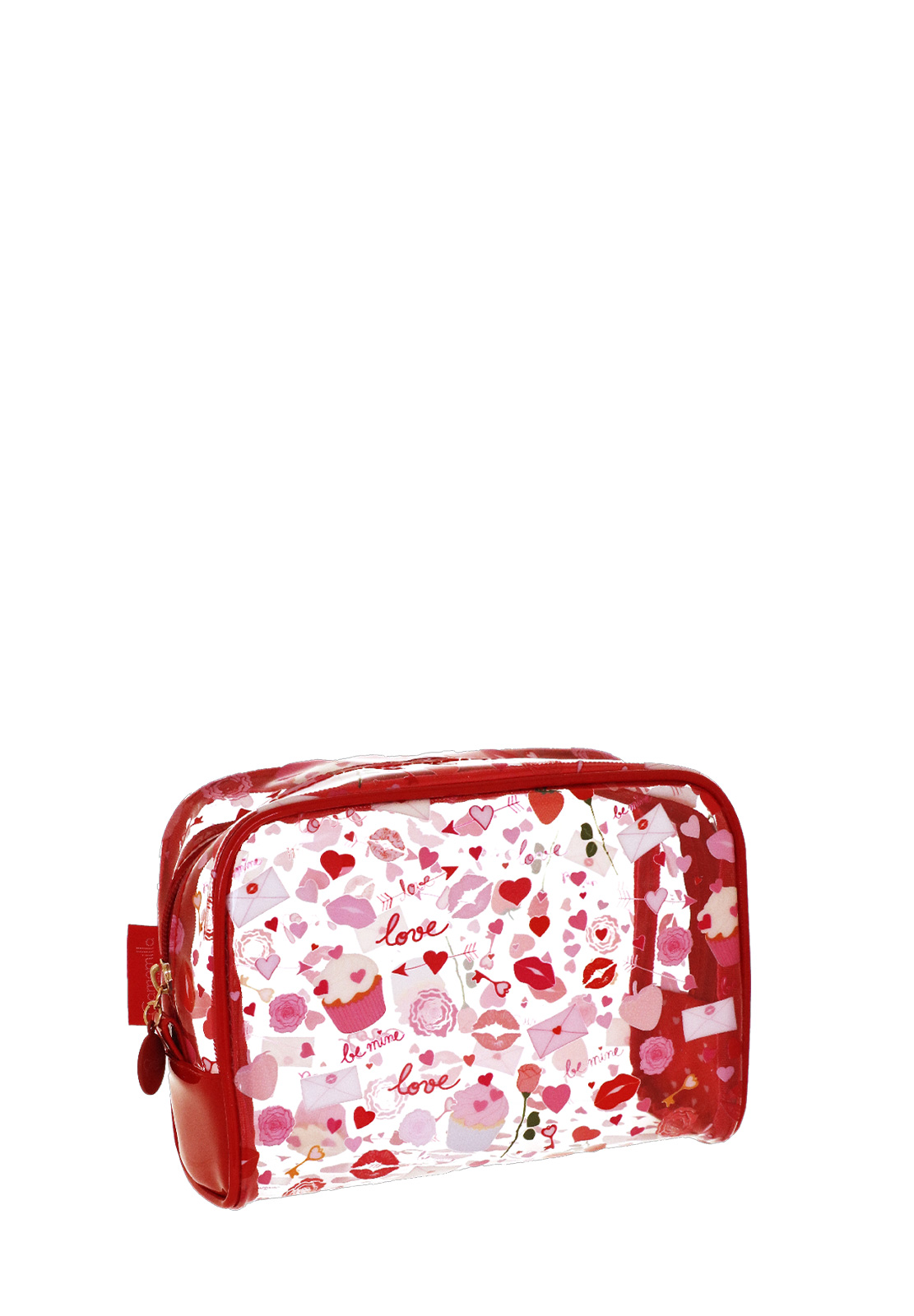 CAMOMILLA NECESSAIRE L CRISTAL LOVE PEEK ROSSO