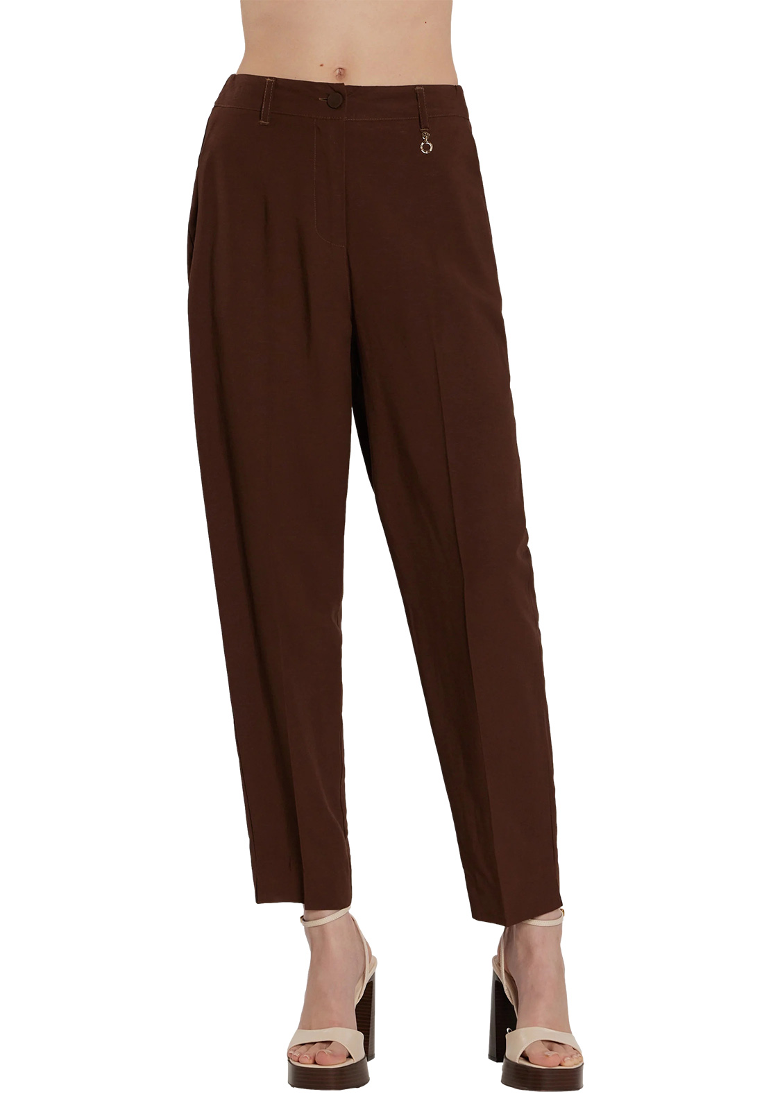 RELISH PANTALONI MEMPHIS VITA ALTA CON ELASTICO