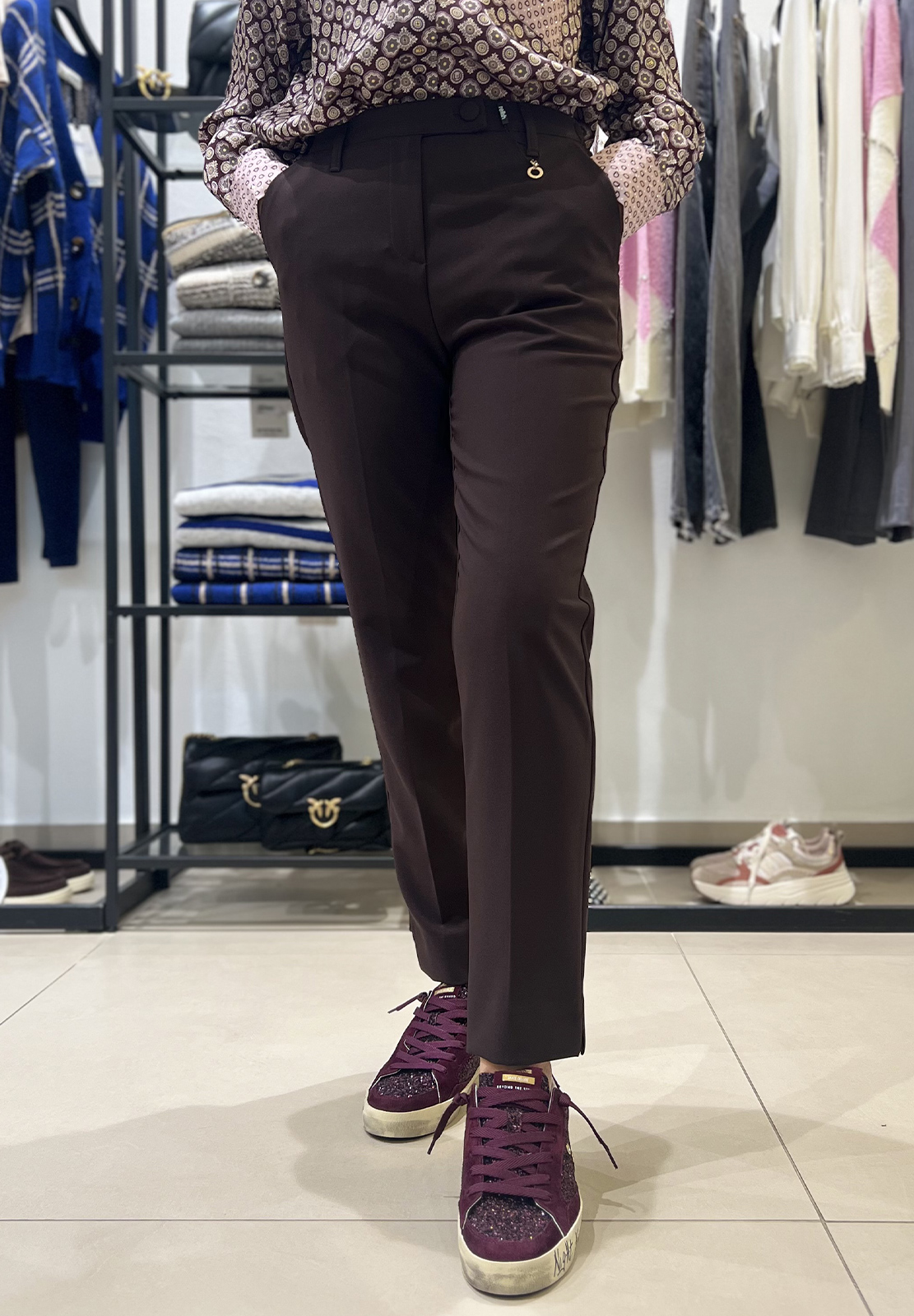 RELISH PANTALONE OSTENDO VITA ALTA CON ELASTICO