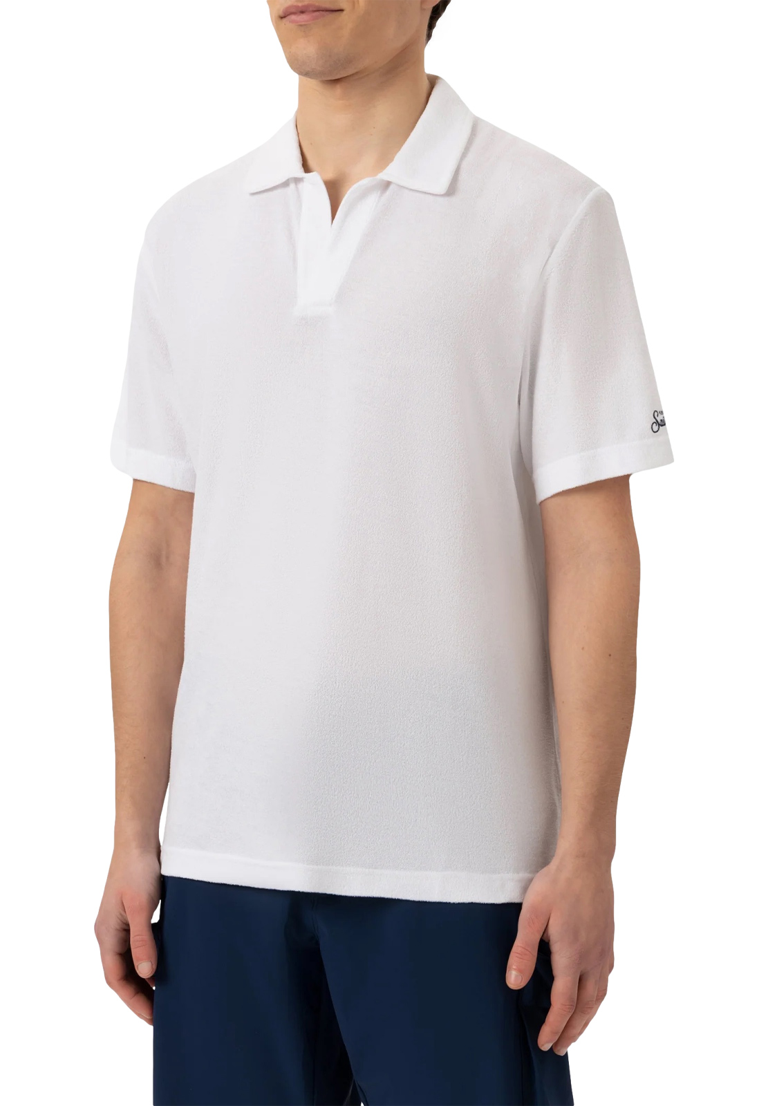 SAINT BARTH POLO IN SPUGNA DI COTONE