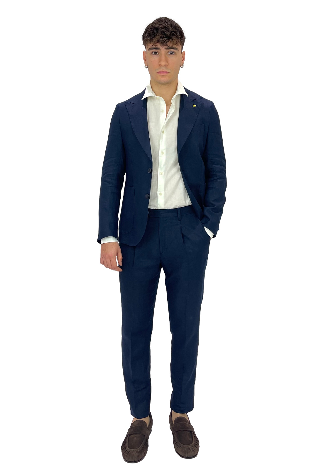 ALESSANDRO GILLES ABITO MONOPETTO IN LINO