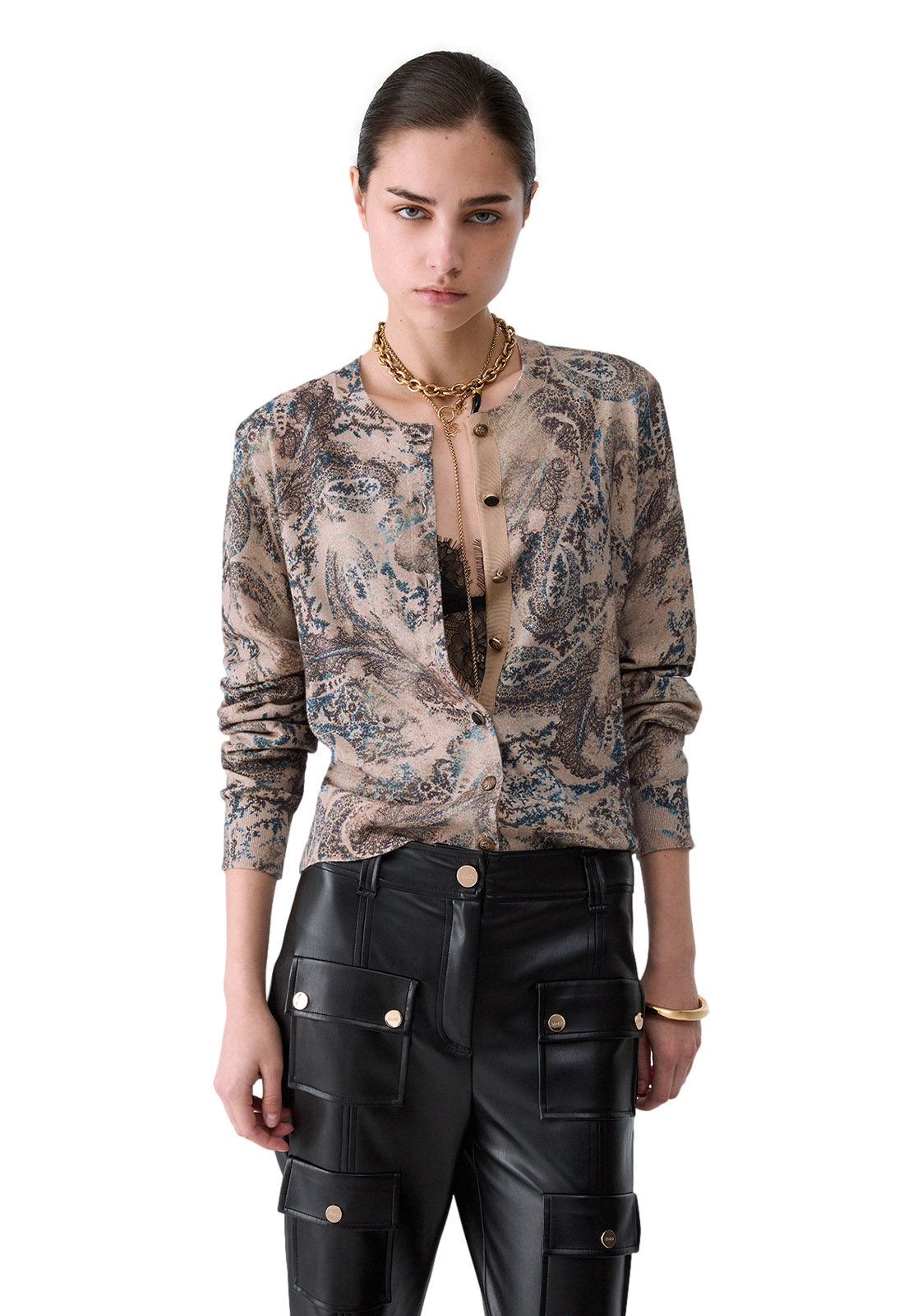 LIU JO CARDIGAN CON STAMPA