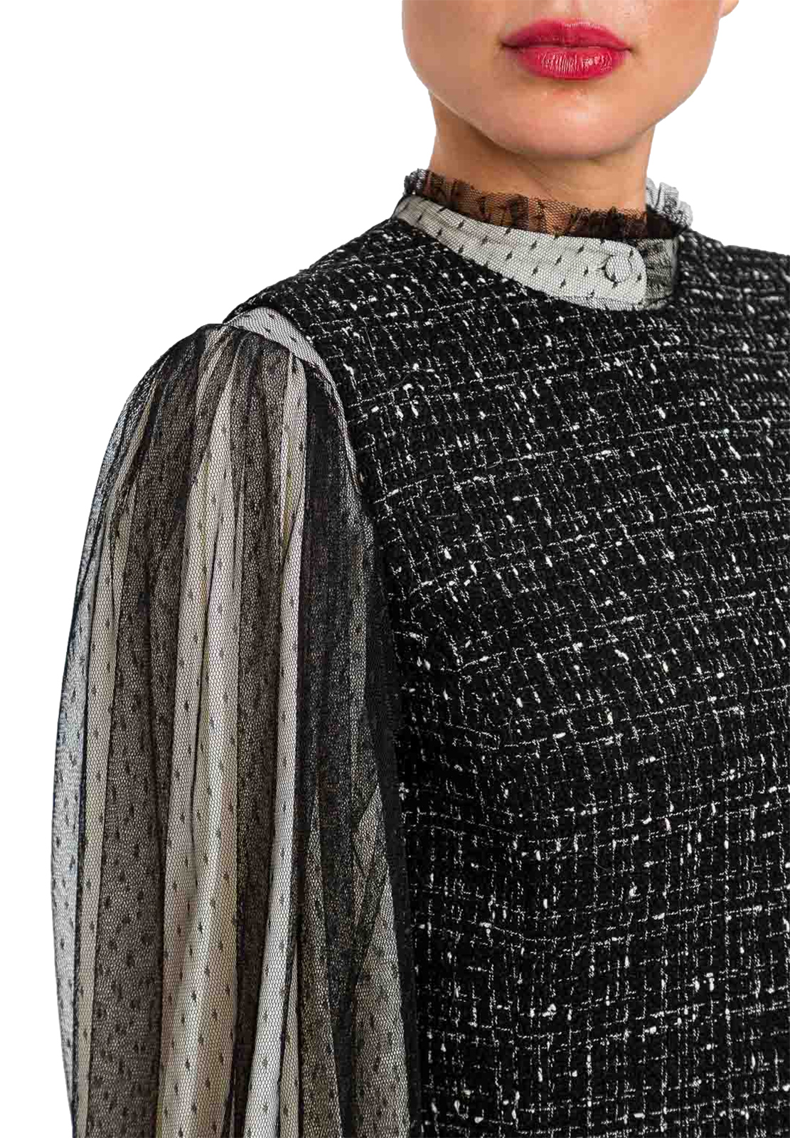 TWINSET ABITO CORTO CON ROUCHES