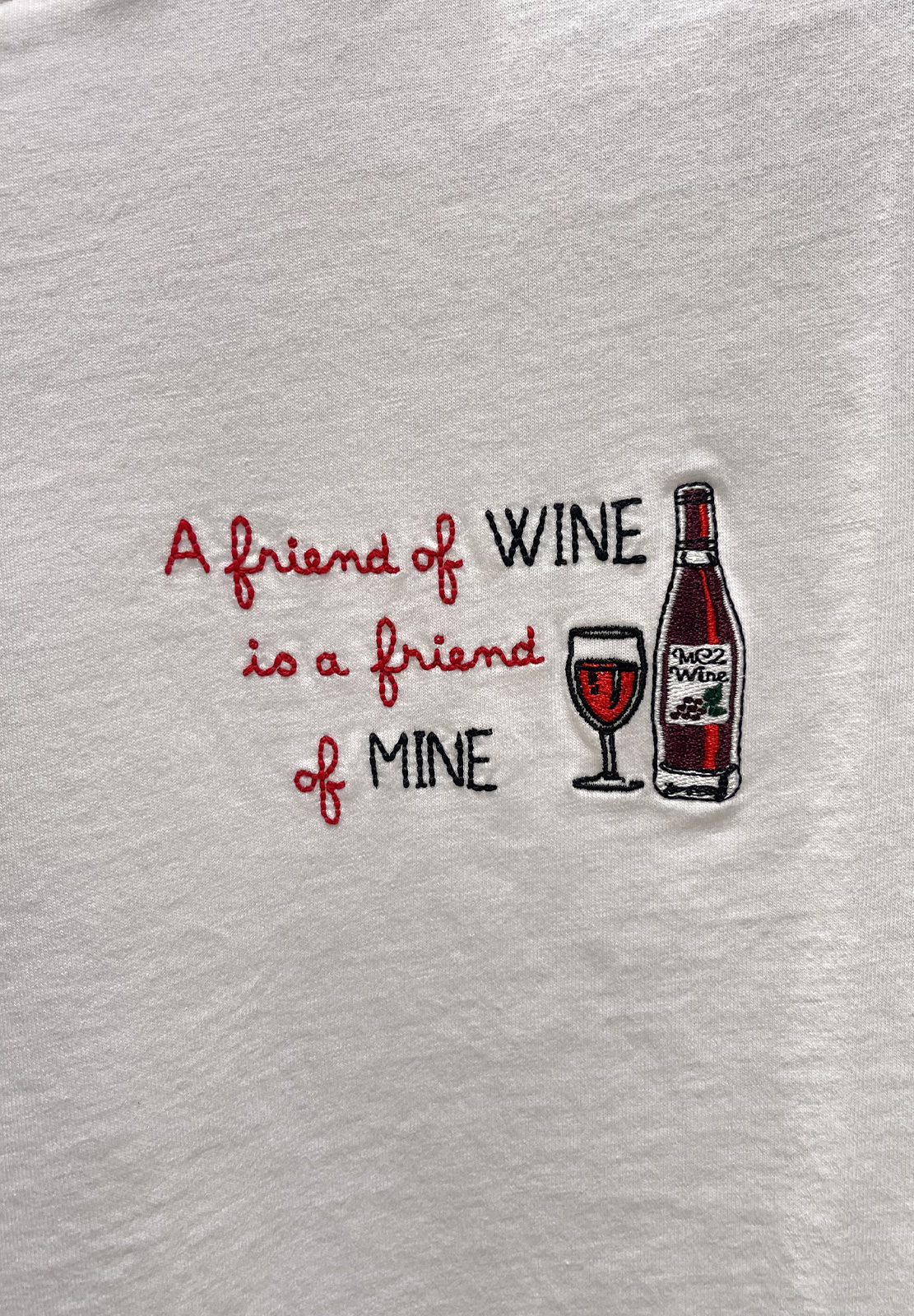SAINT BARTH T-SHIRT FRIEND WINE