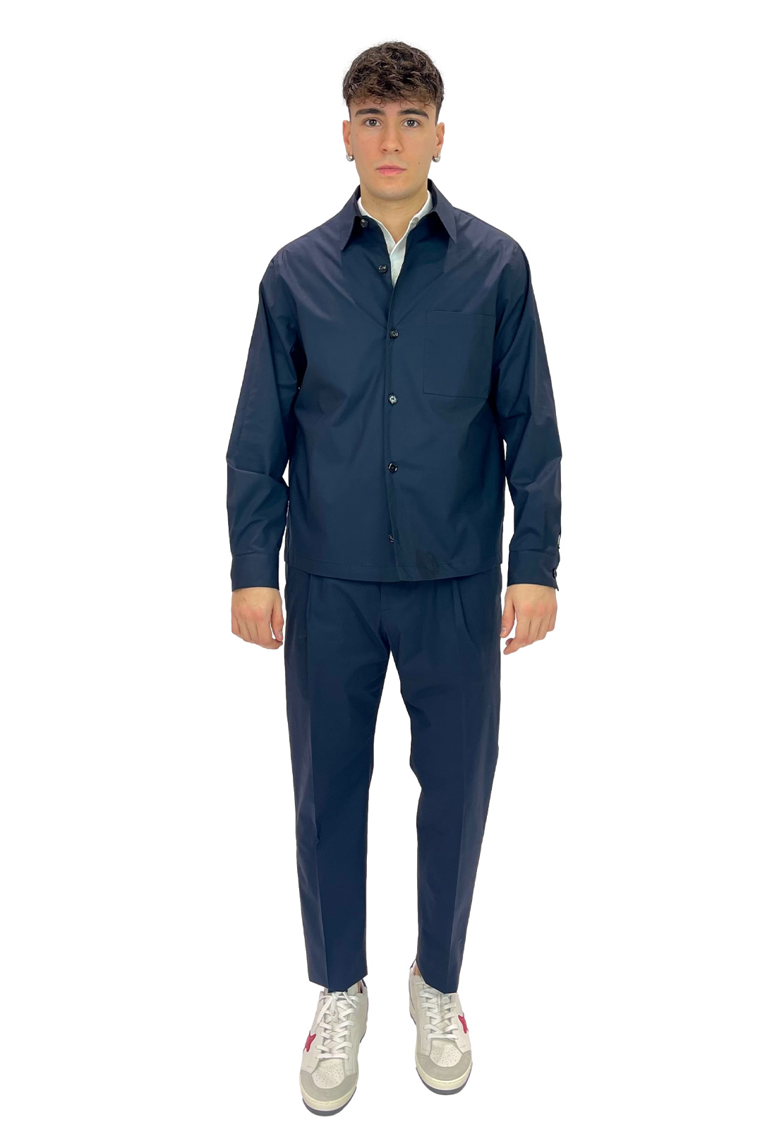 BE ABLE OVERSHIRT LEROY IN MISTO COTONE