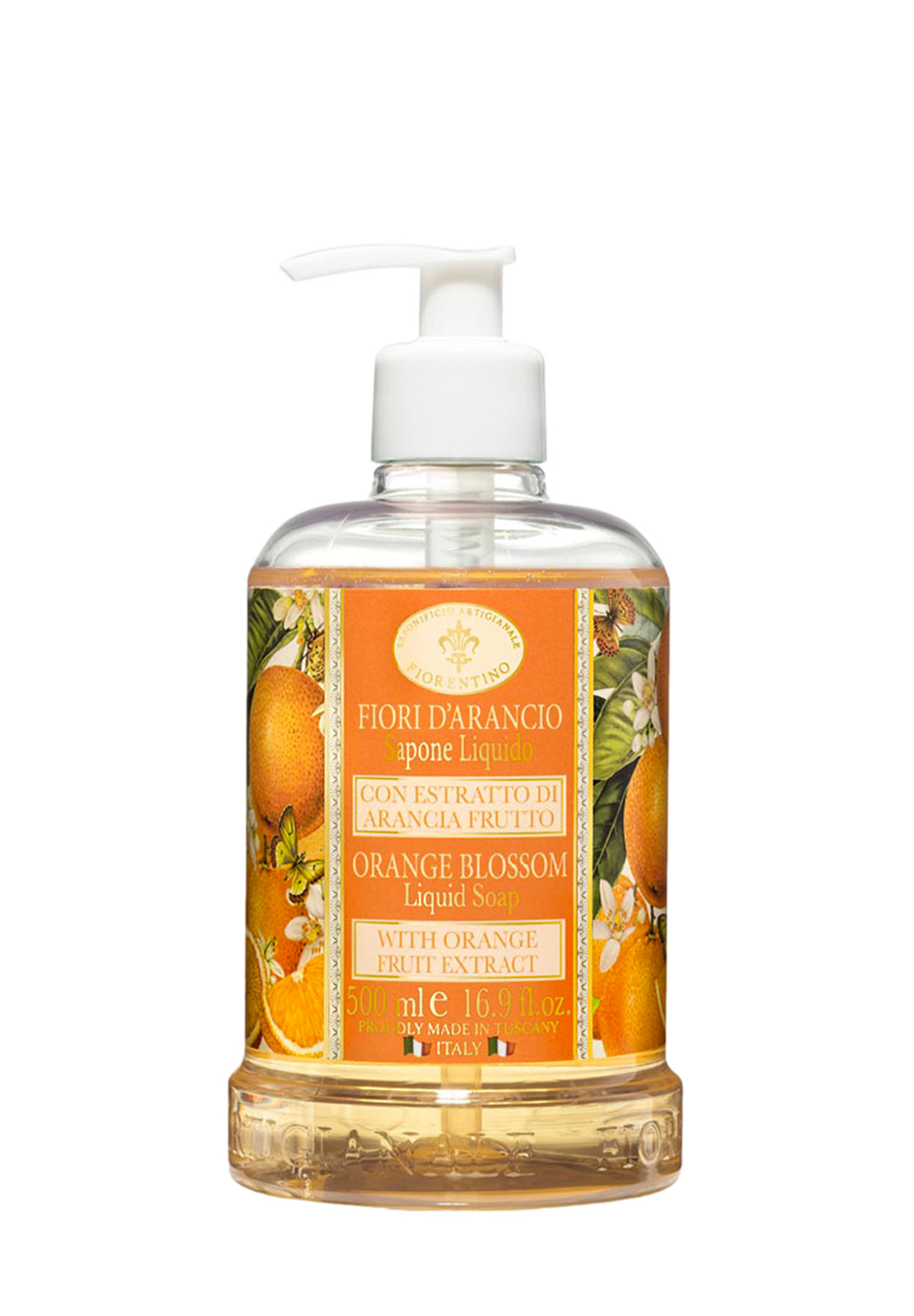 SAPONIFICIO ARTIGIANALE FIORENTINO SAPONE LIQUIDO AI FIORI D'ARANCIO 500ML