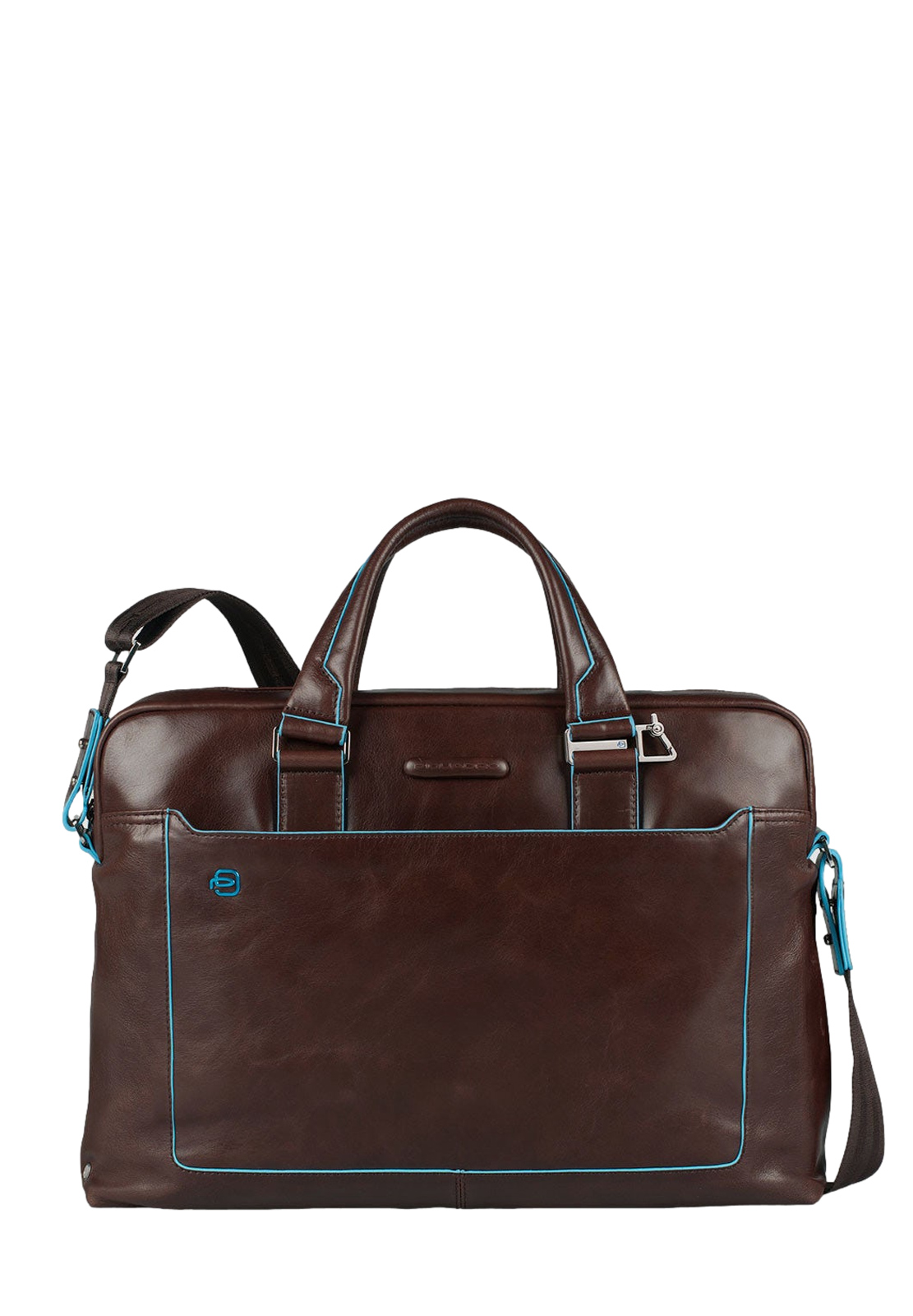 PIQUADRO CARTELLA 2 MANICI PORTA PC 14'' BLUE SQUARE
