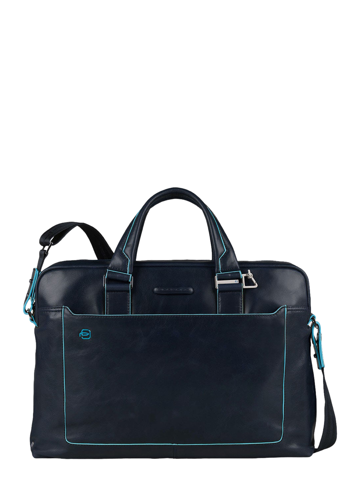 PIQUADRO CARTELLA 2 MANICI PORTA PC 14'' BLUE SQUARE