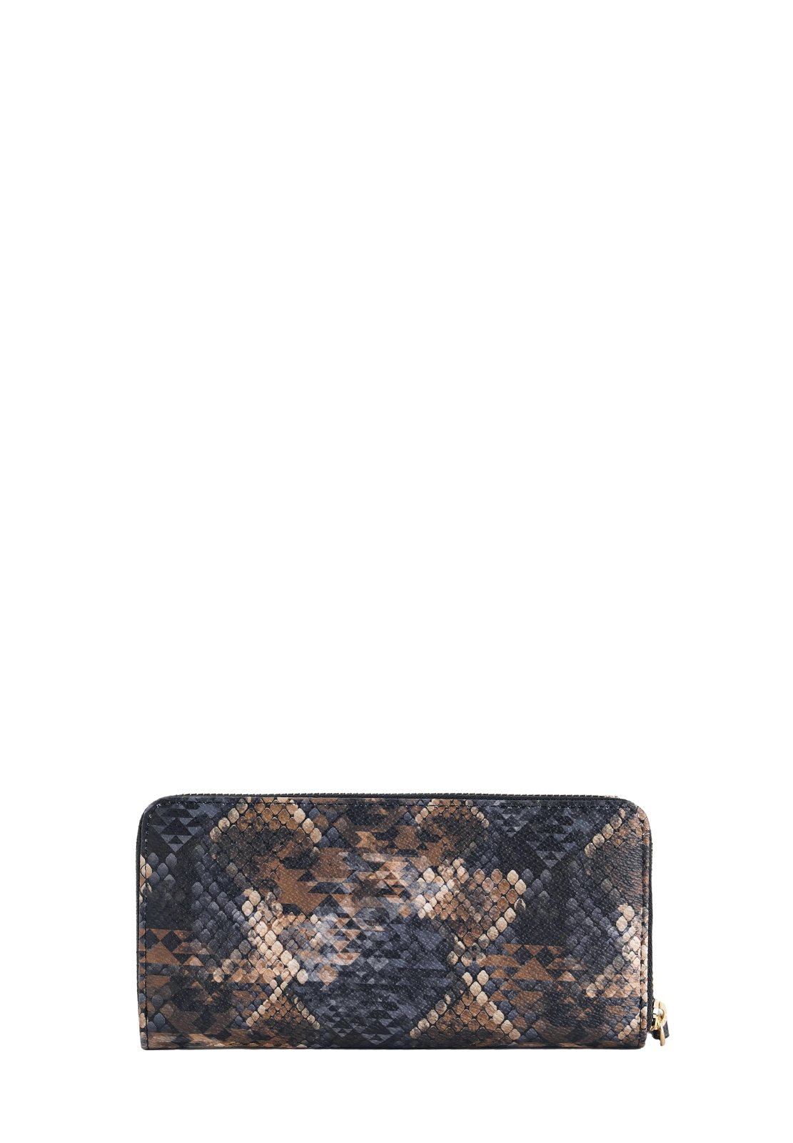 ATELIER DU SAC PORTAFOGLI ZIP AROUND STAMPA PITONE
