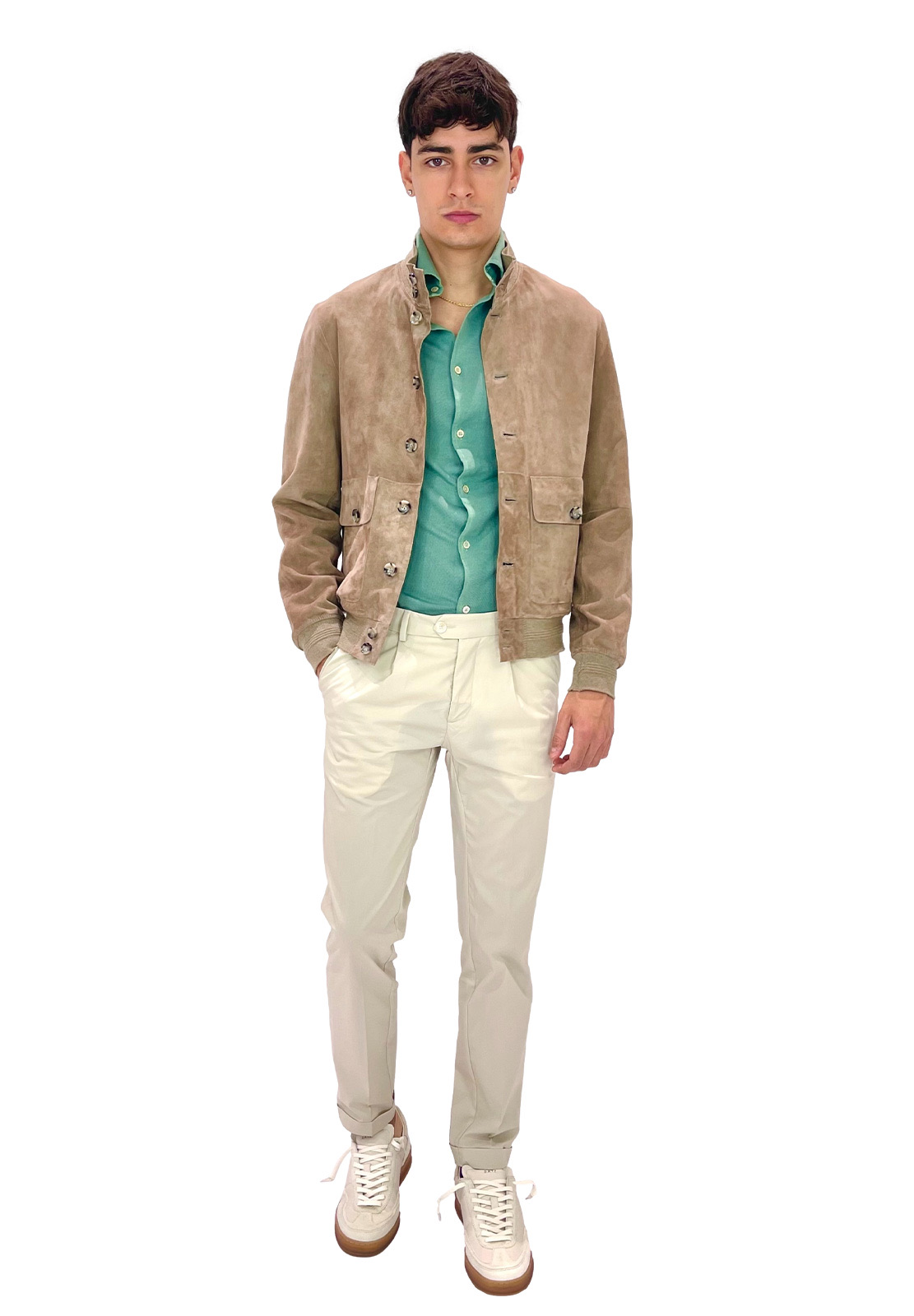 THE JACK LEATHERS GIUBBINO RIVERSIDE SEAMLESS IN SUEDE