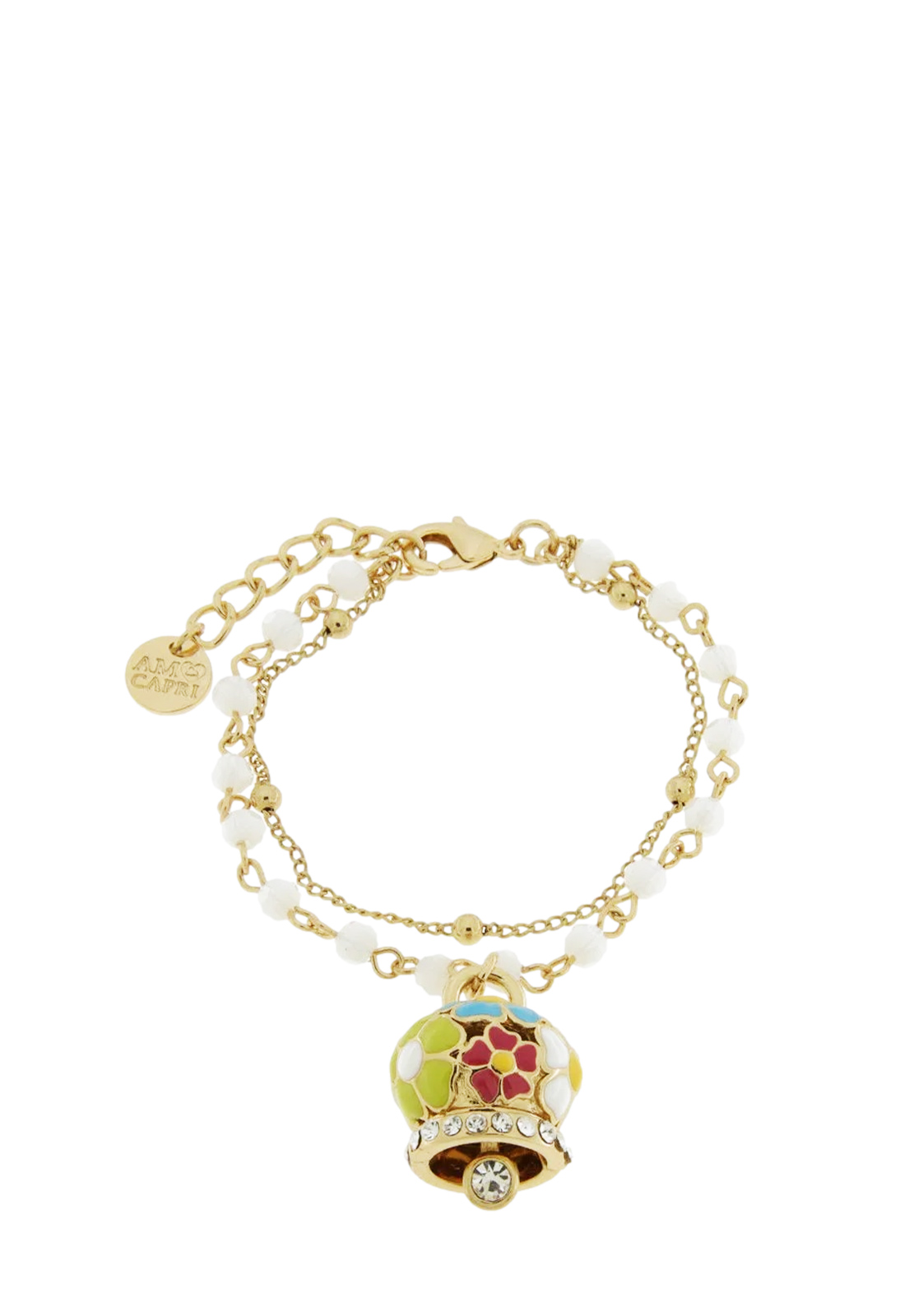 AMO CAPRI BRACCIALE MULTIFILO CAMPANA FIORI