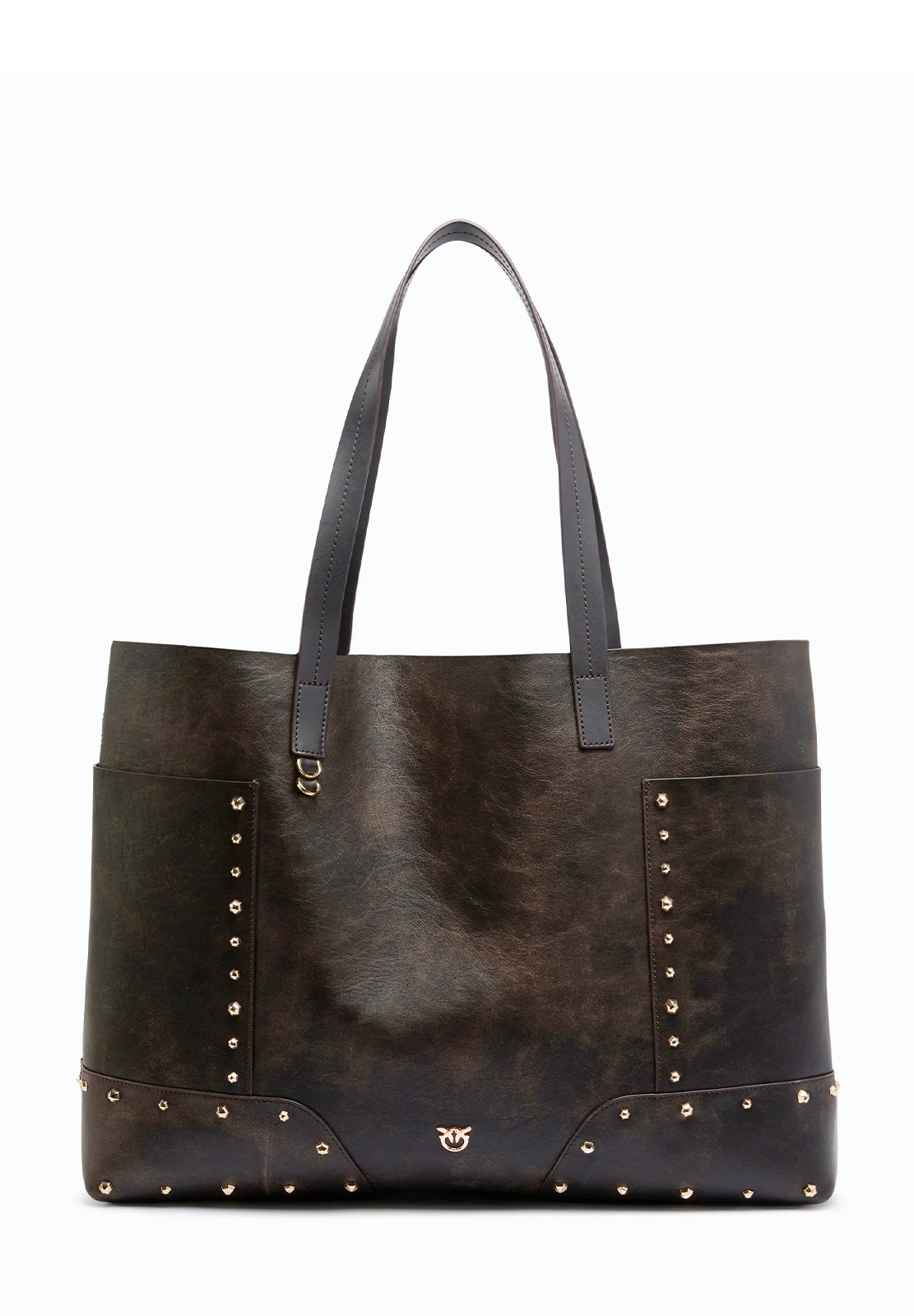 PINKO TOTE BAG STUDS PATCH CLOUD