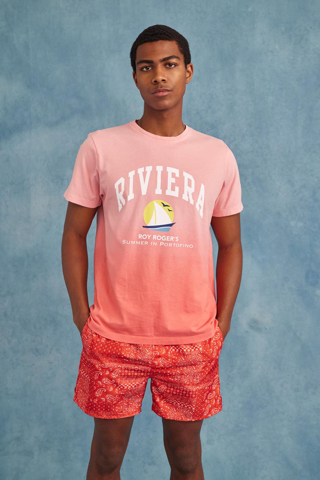 Roy Roger's Riviera T-shirt Uomo RVU046CB651996