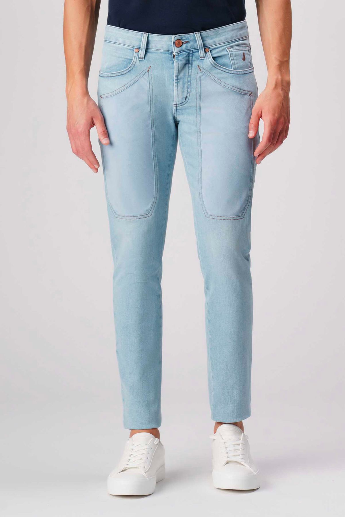 Jeckerson Denim JUPPA077- JOHN002-DNDTFDENI002 Uomo Campo Moda