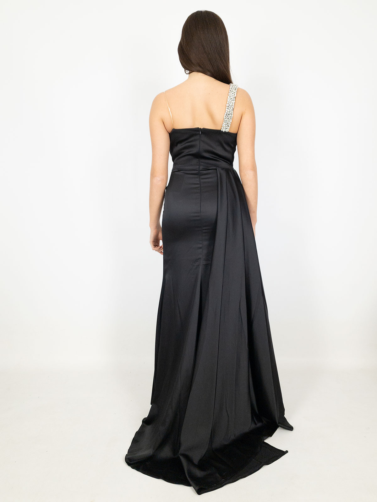2 Cinture Donna In Raso – Nero E Verde, 5 Cm X 190 Cm – Lunghe, Per Abito, Sciarpa, Fascia Per Capelli, Taglia Unica