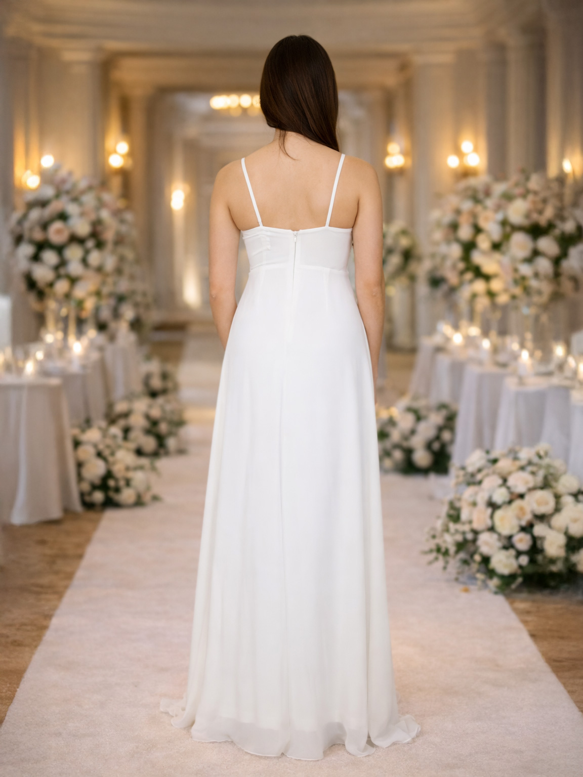 Gina Chiffon Wedding Dress A29499-3937-GINA-BIANCO