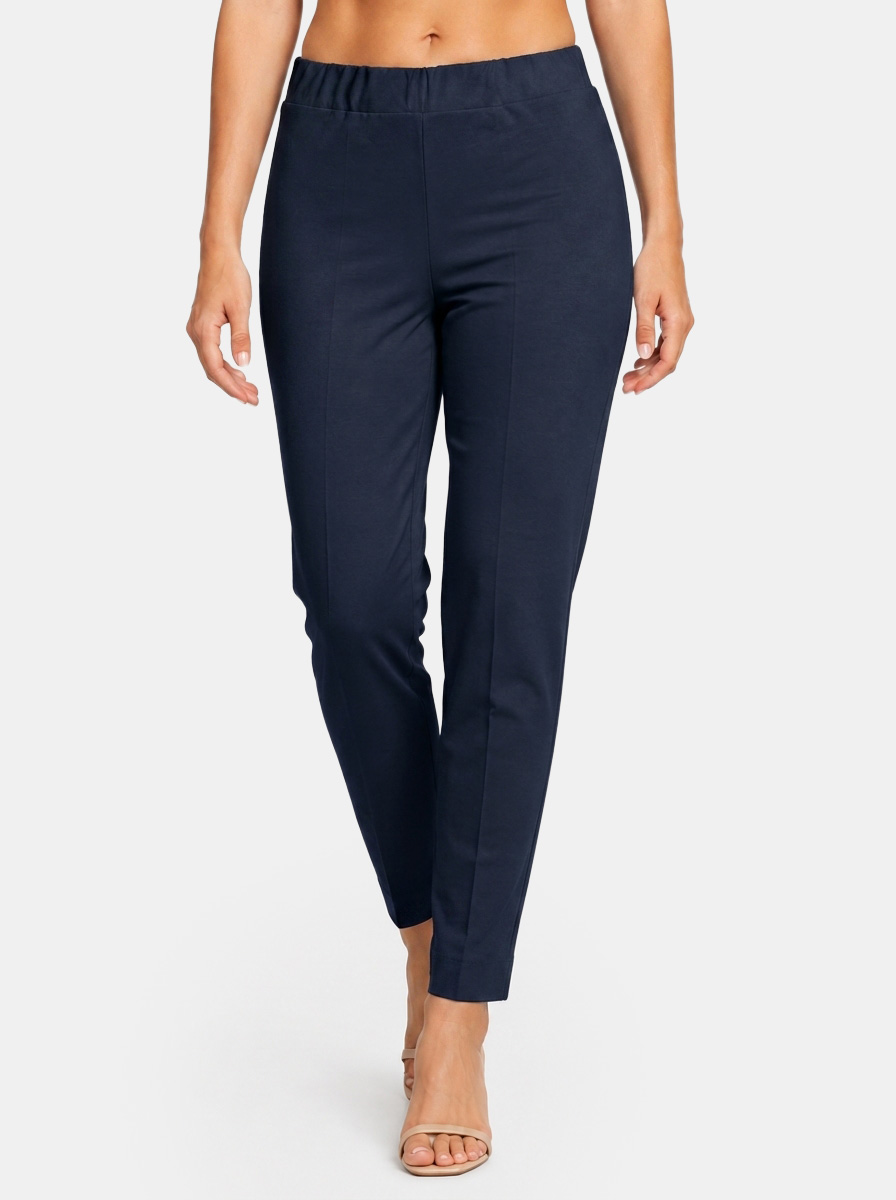 Pantaloni Donna Estivi Elasticizzati Slim Fit con Vita Elasticizzata Made in Italy
