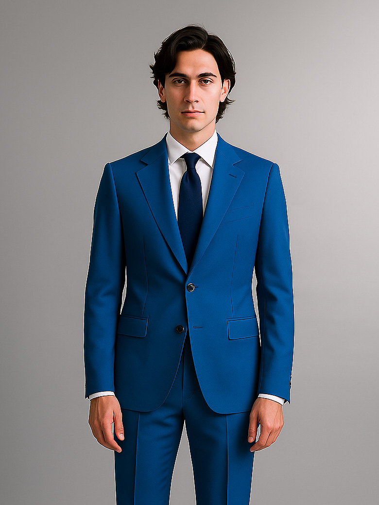 Men's slim fit drop 8 suit jacket and trousers