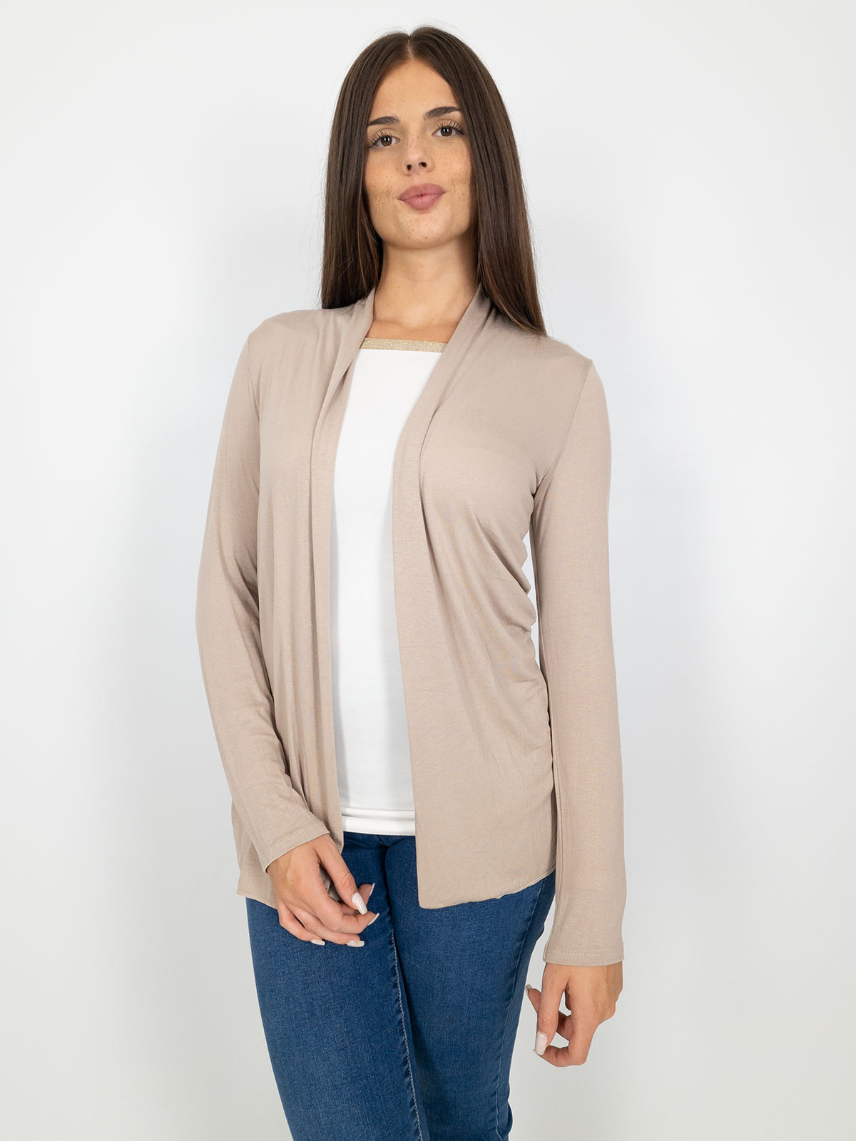 Women’s Long Open Cardigan Slim Fit