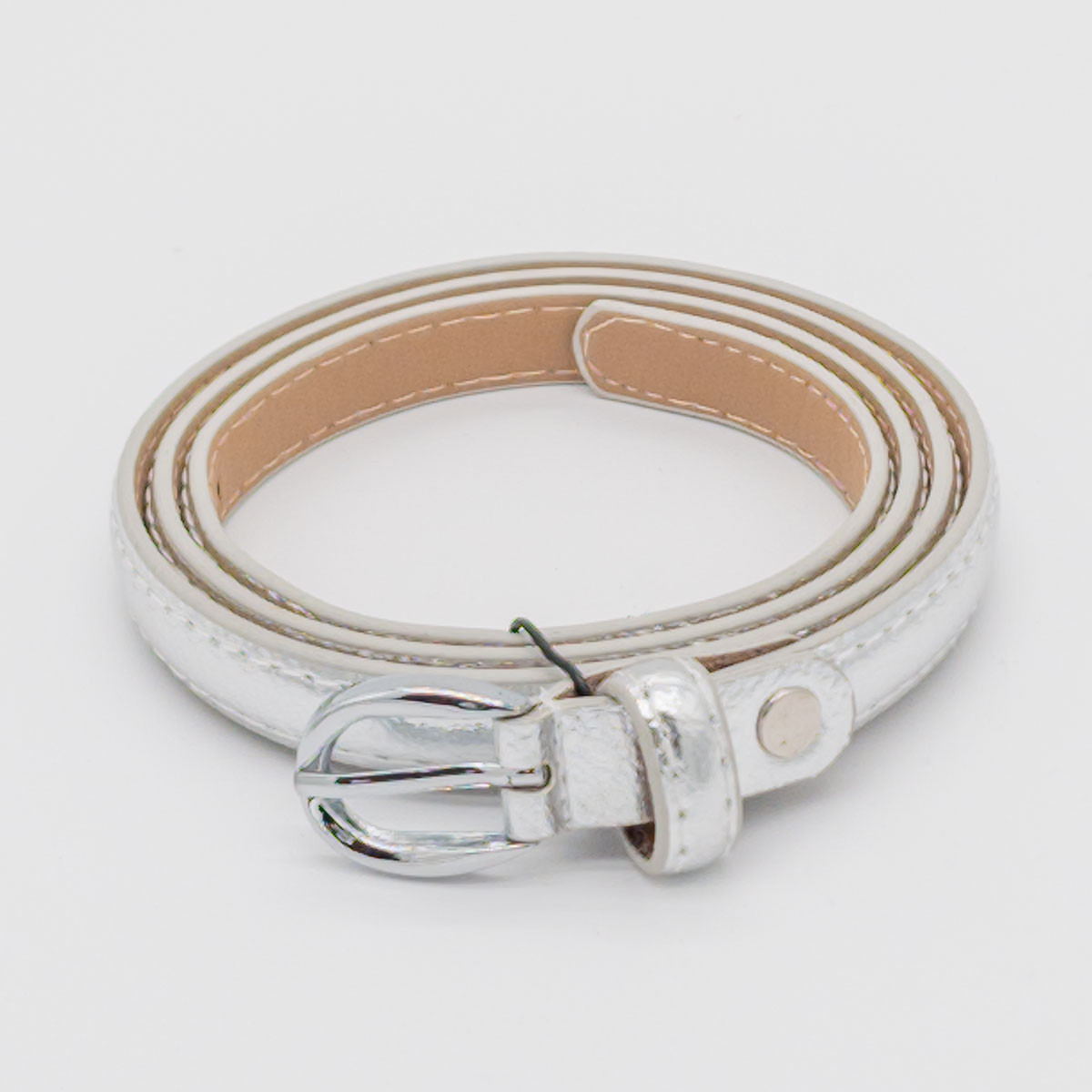 STRABELLO Cintura donna in pelle PU con fibbia argentata ZSP17041