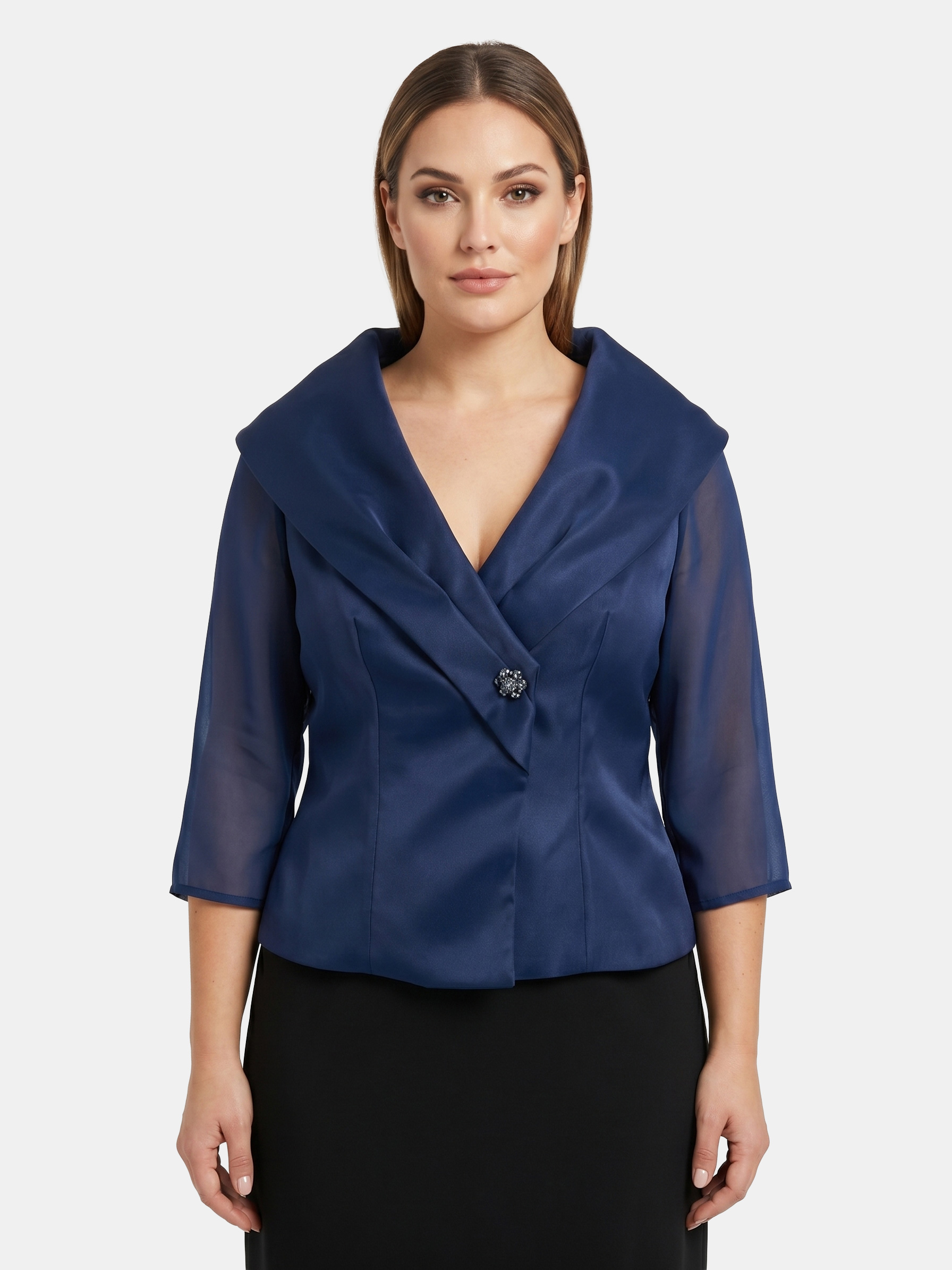 Elegant Organza Formal Shrug 420-LISA