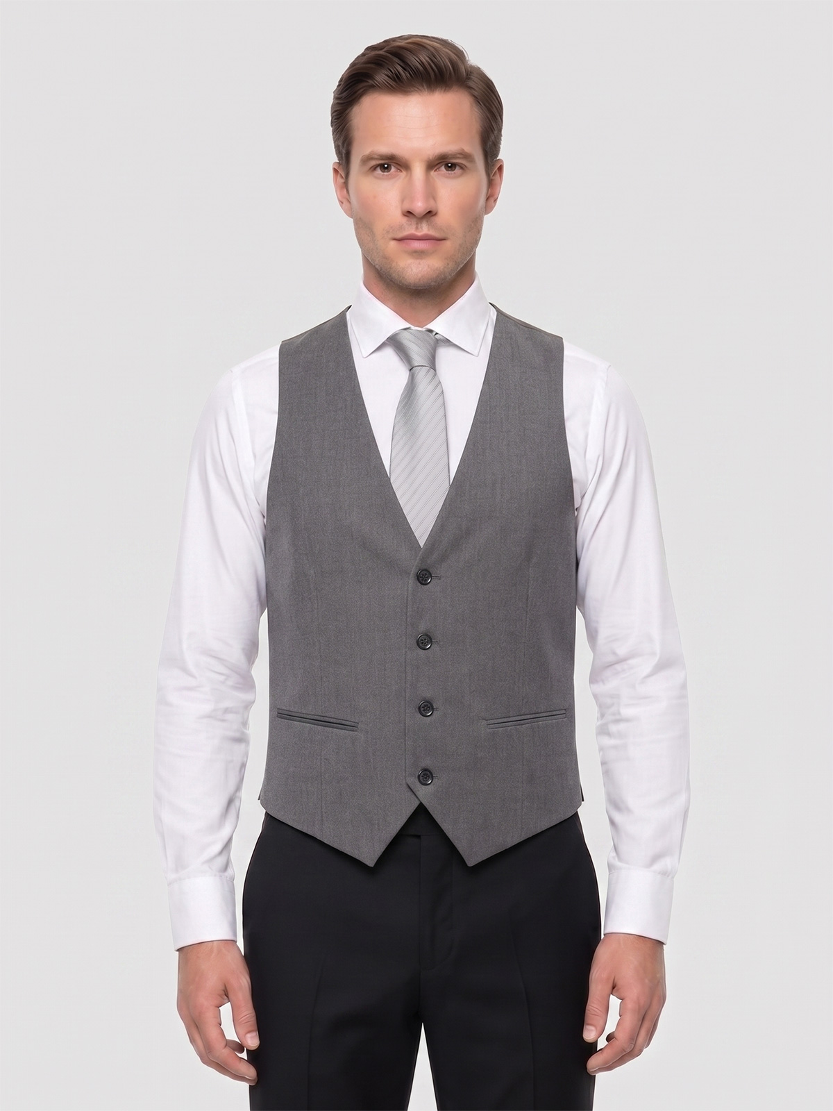 Gilet Elegante Uomo Slim Fit Drop 8 da Cerimonia