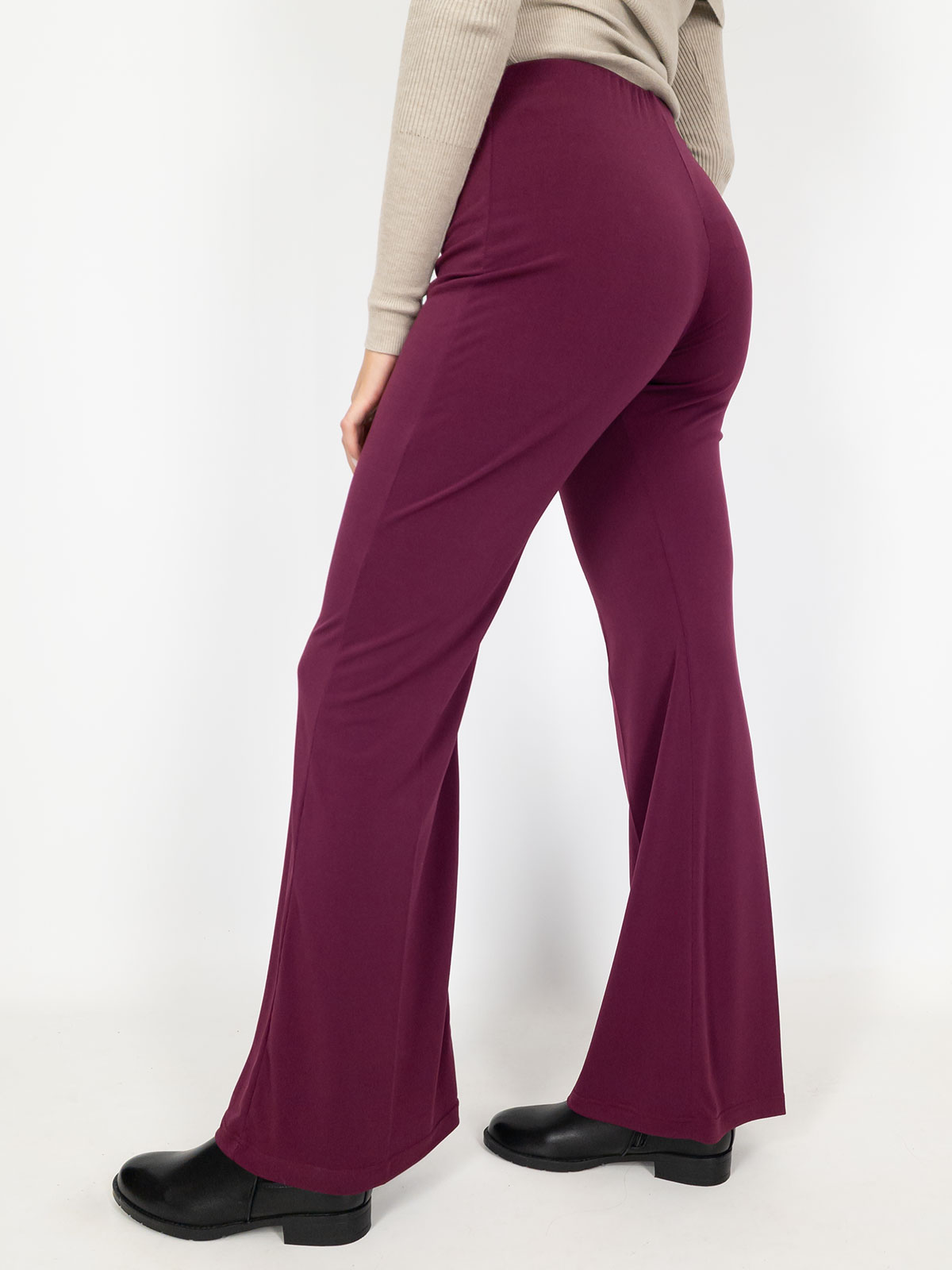 Pantaloni Con Elastico In Vita Donna Elasticizzati A Zampa