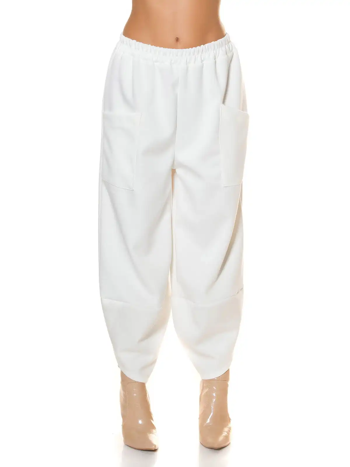 Pantaloni sexy a vita alta Koucla con vestibilità ampia