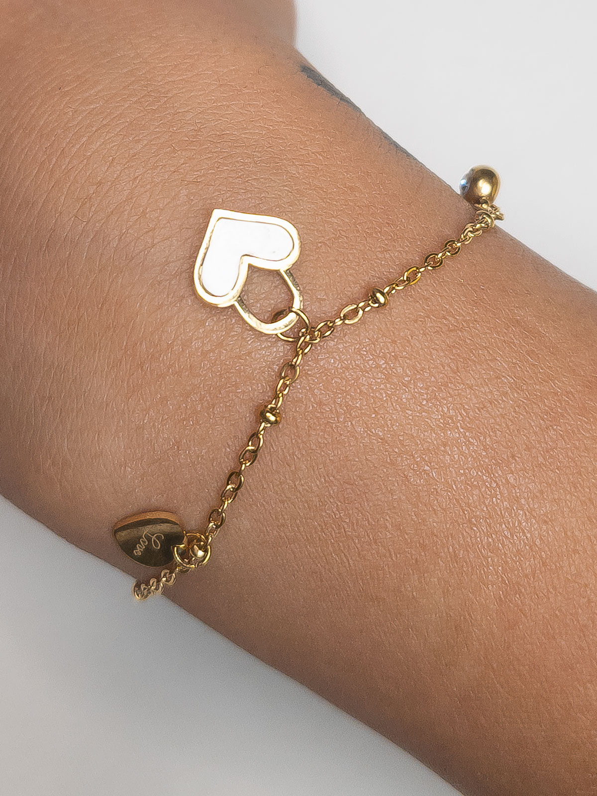 Strabello Bijoux Bracciale Cuori Dorati 87316-0